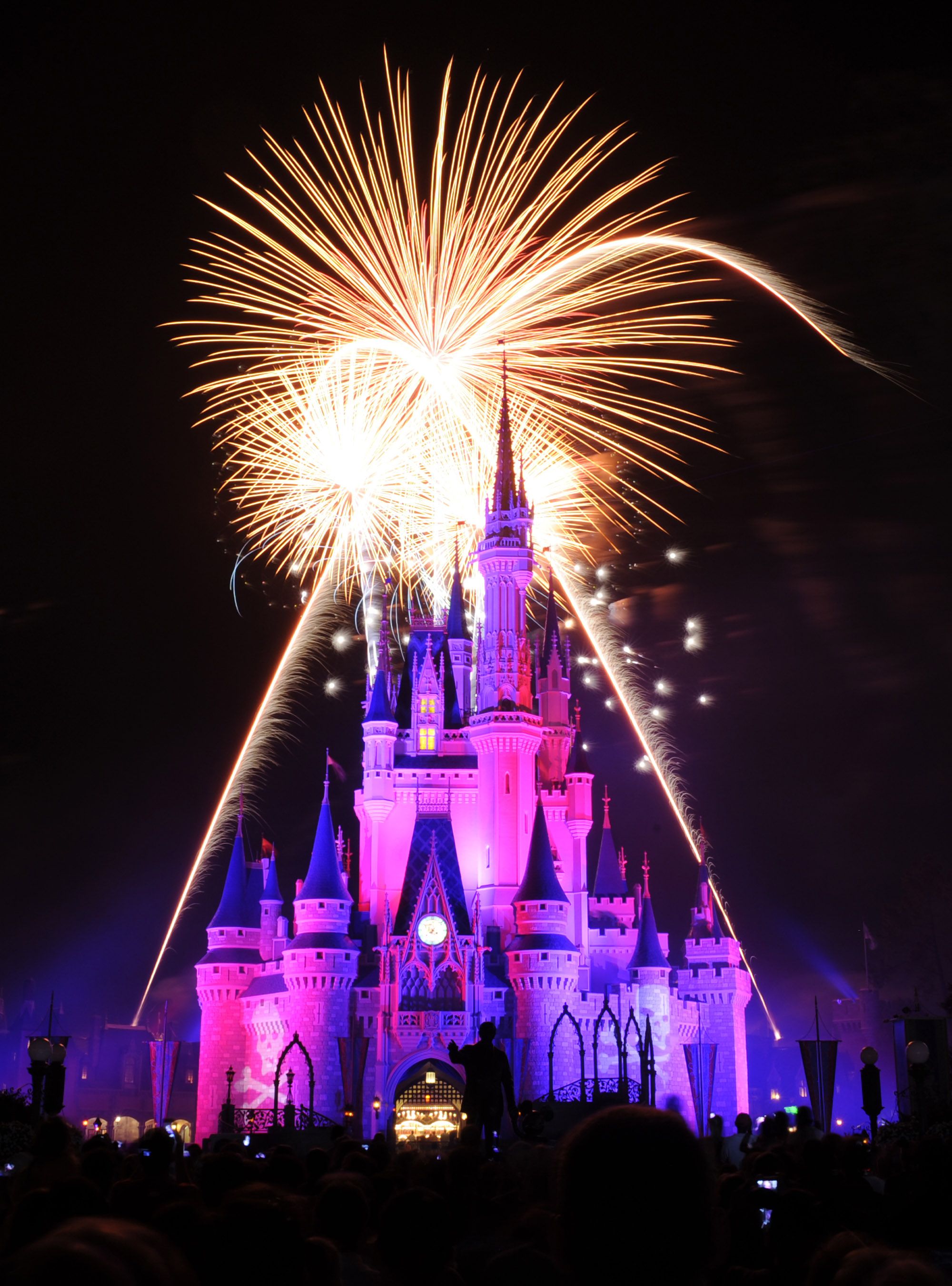 Castello Disney fuochi artificio, 2000x2700 Full HD Verticale, Smartphone