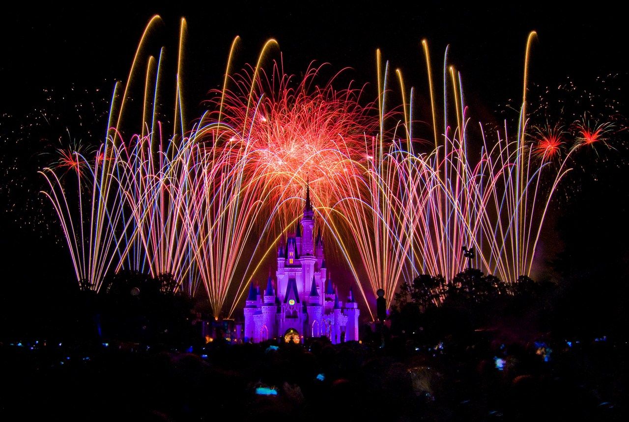 Castello Disney fuochi d'artificio, 1280x860 720p, Lenovo Legion