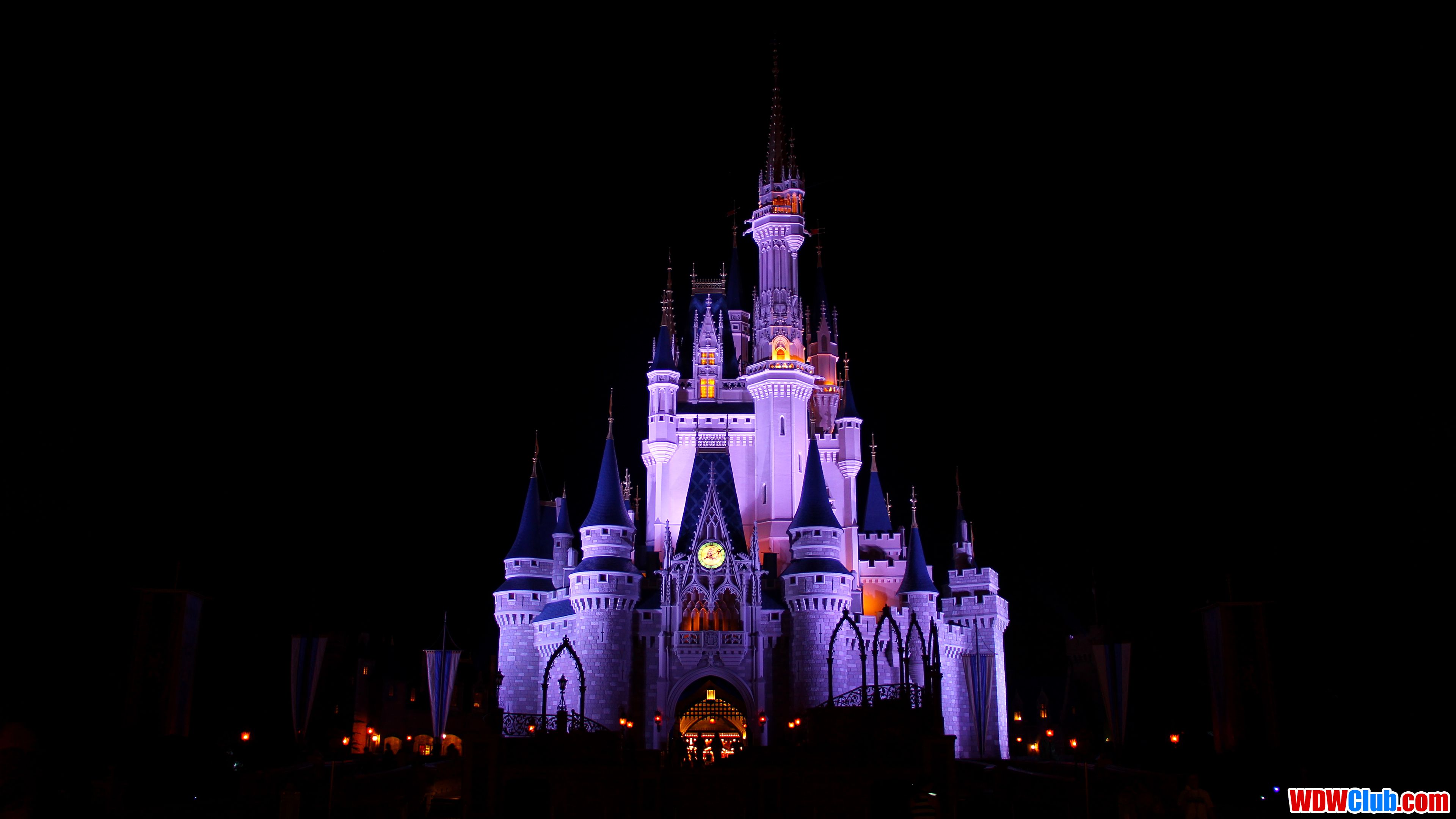 Castello Cenerentola di notte, 3840x2160 UHD, PC 4K