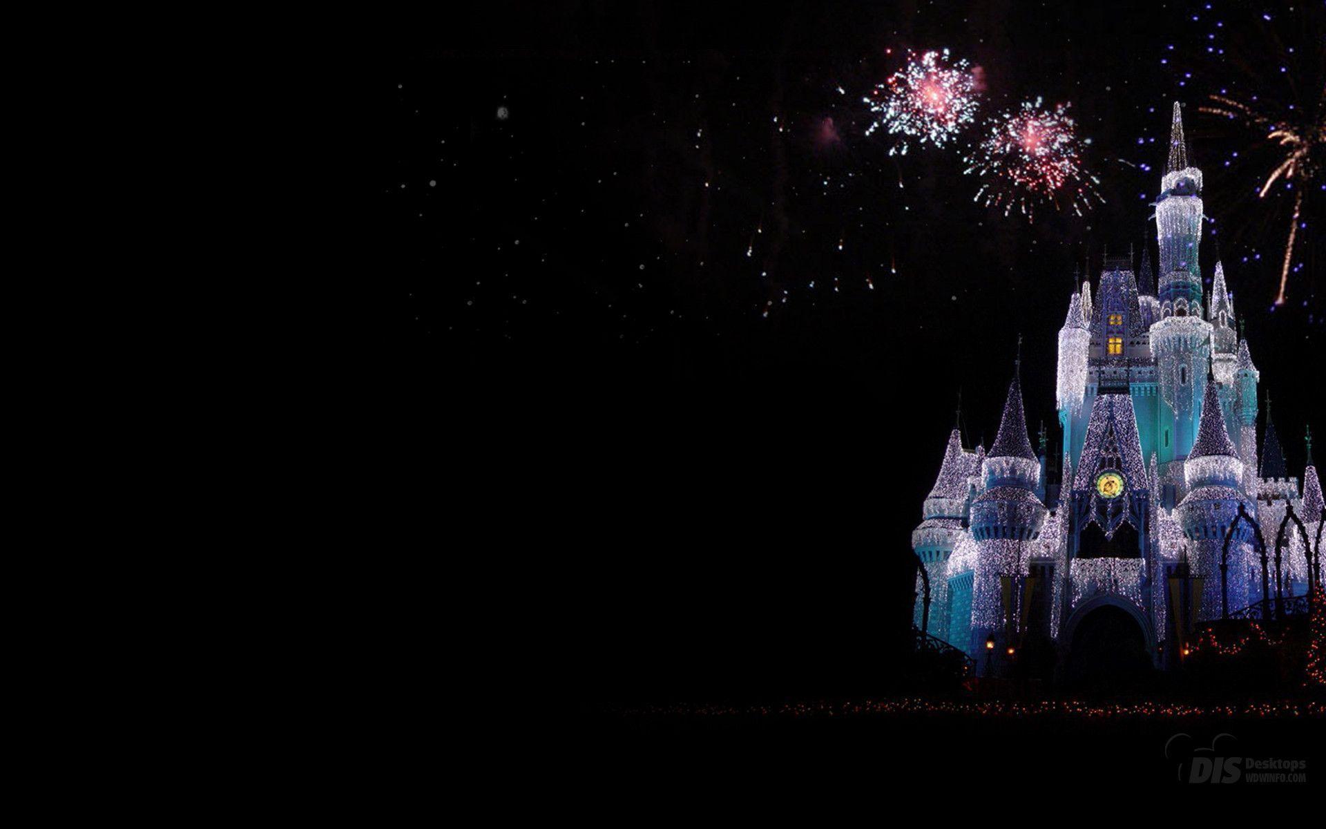 Castello Disney con fuochi d'artificio, 1920x1200 WUXGA, Laptop