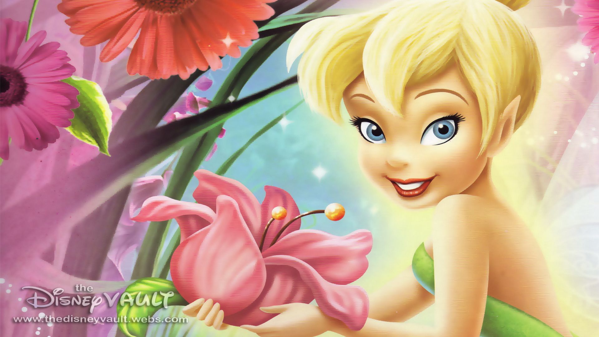 Trilli Disney con fiori rosa, 1920x1080 Full HD 1080p, Desktop