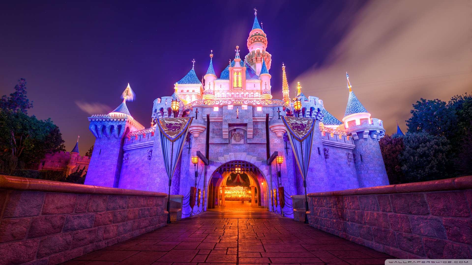 Disneyland parco divertimenti notturno, 1920x1200 Full HD+, Laptop