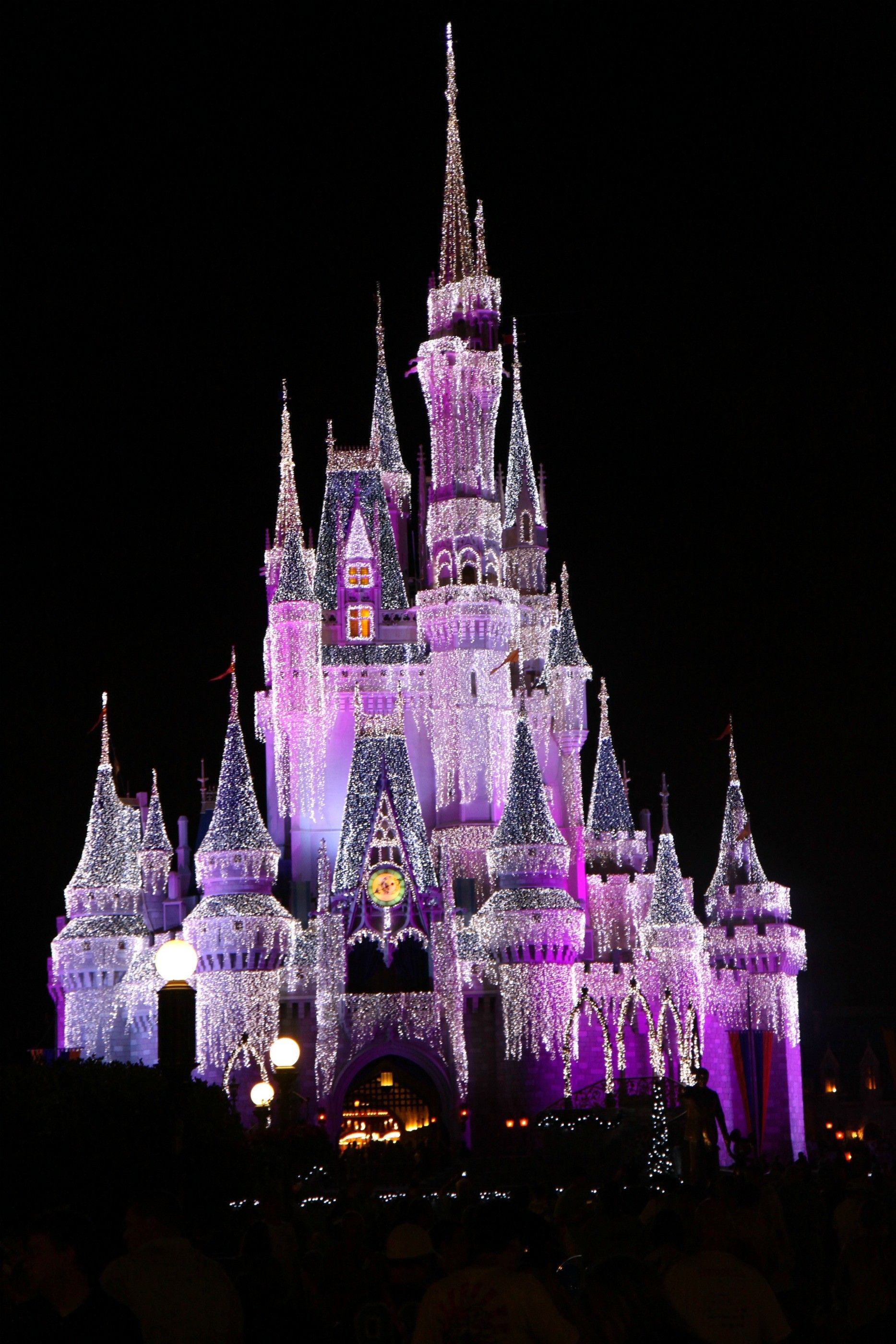 Castello Disney illuminato notturno, 1867x2800 Full HD Verticale, iPhone Pro