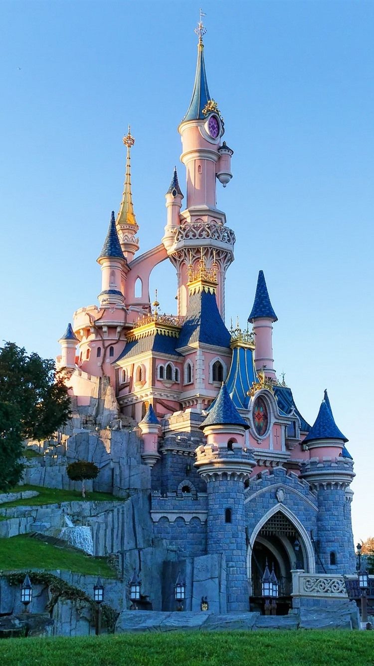 Castello Disneyland Paris illuminato, 750x1334 Full HD Verticale, iPhone