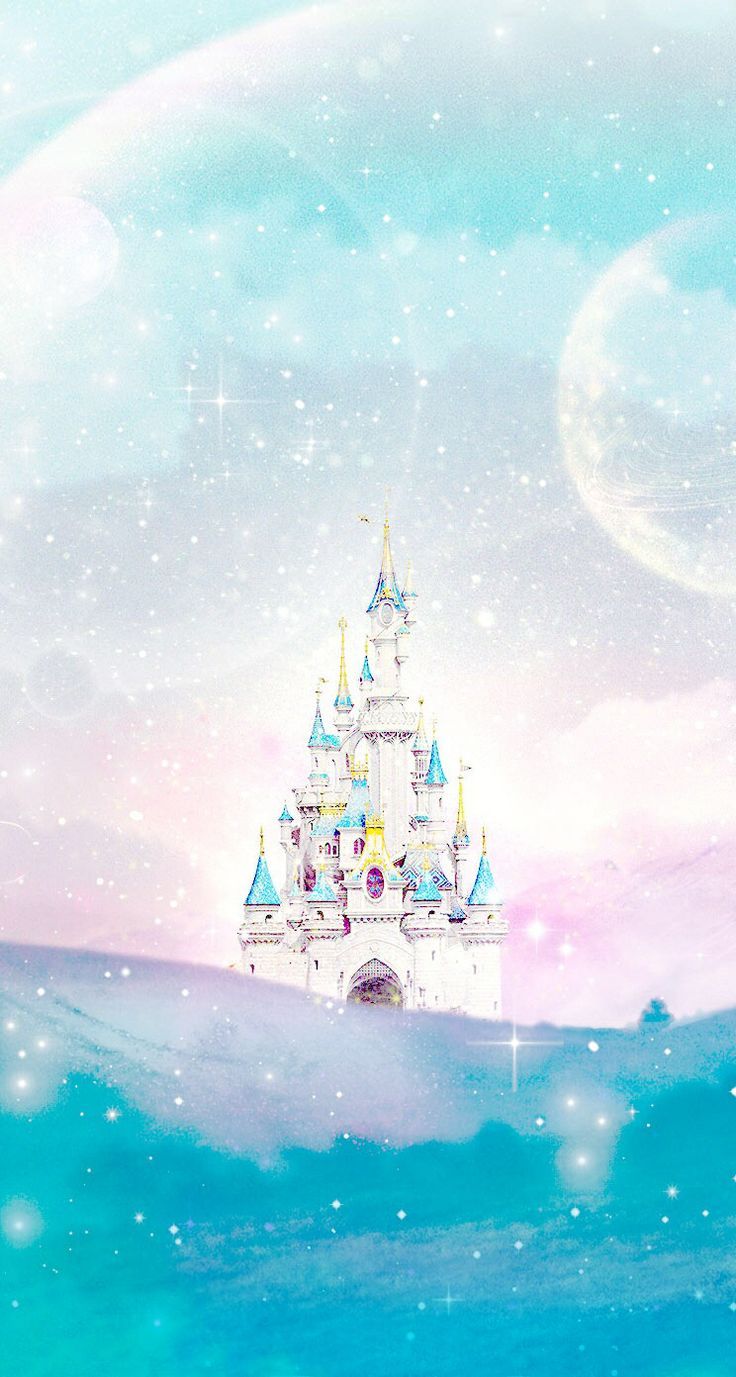 Castello Disney pastello fantasia, 736x1377 Verticale, iPhone Plus