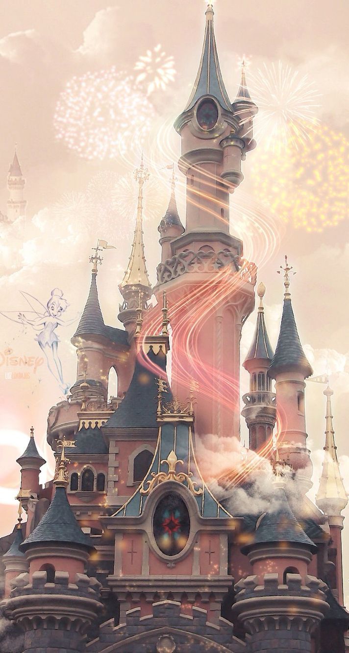 Castello Disney fuochi artificio, 712x1334 Full HD Verticale, iPhone Plus