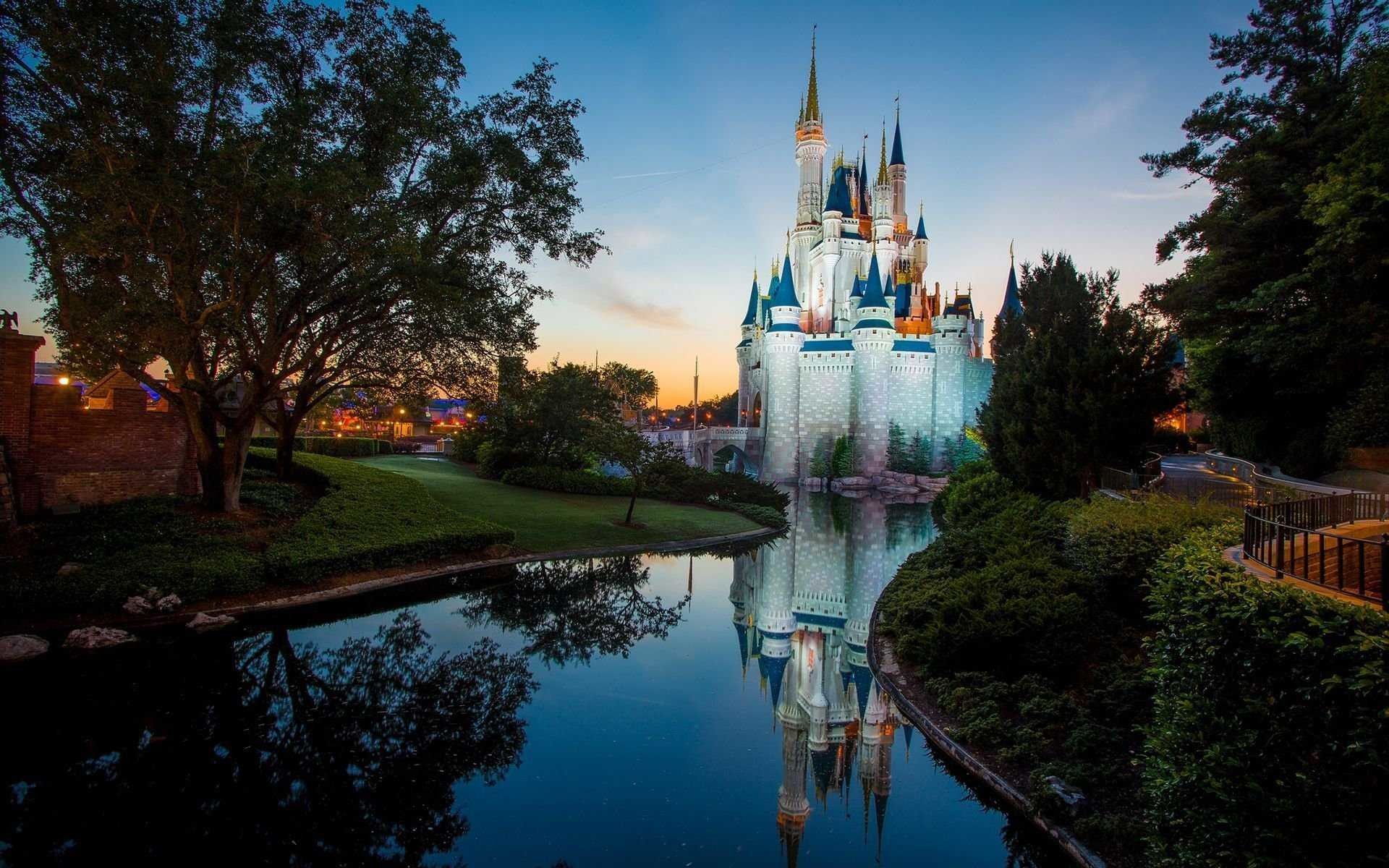 Castello Disney al tramonto, 1920x1200 Full HD+ WUXGA, Desktop