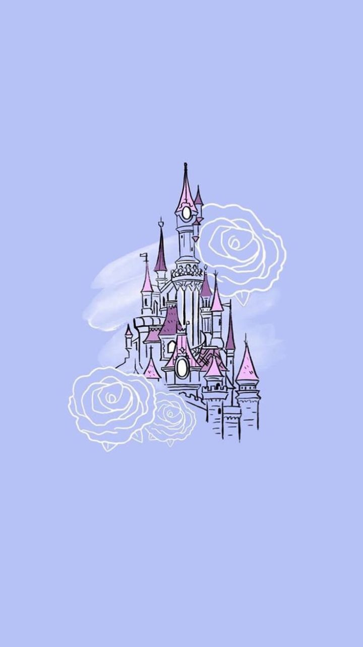 Castello Disney con rose, 720x1281 Verticale, iPhone Air