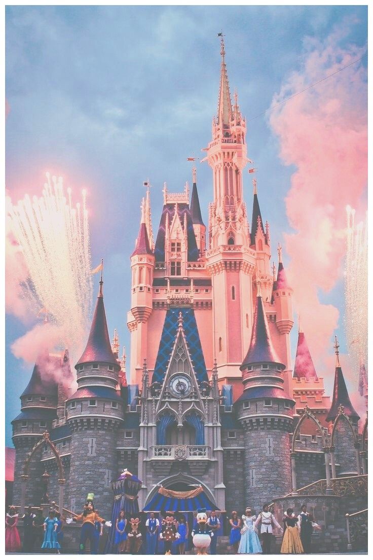 Castello Disney con fuochi artificio, 736x1104 Verticale, iPhone