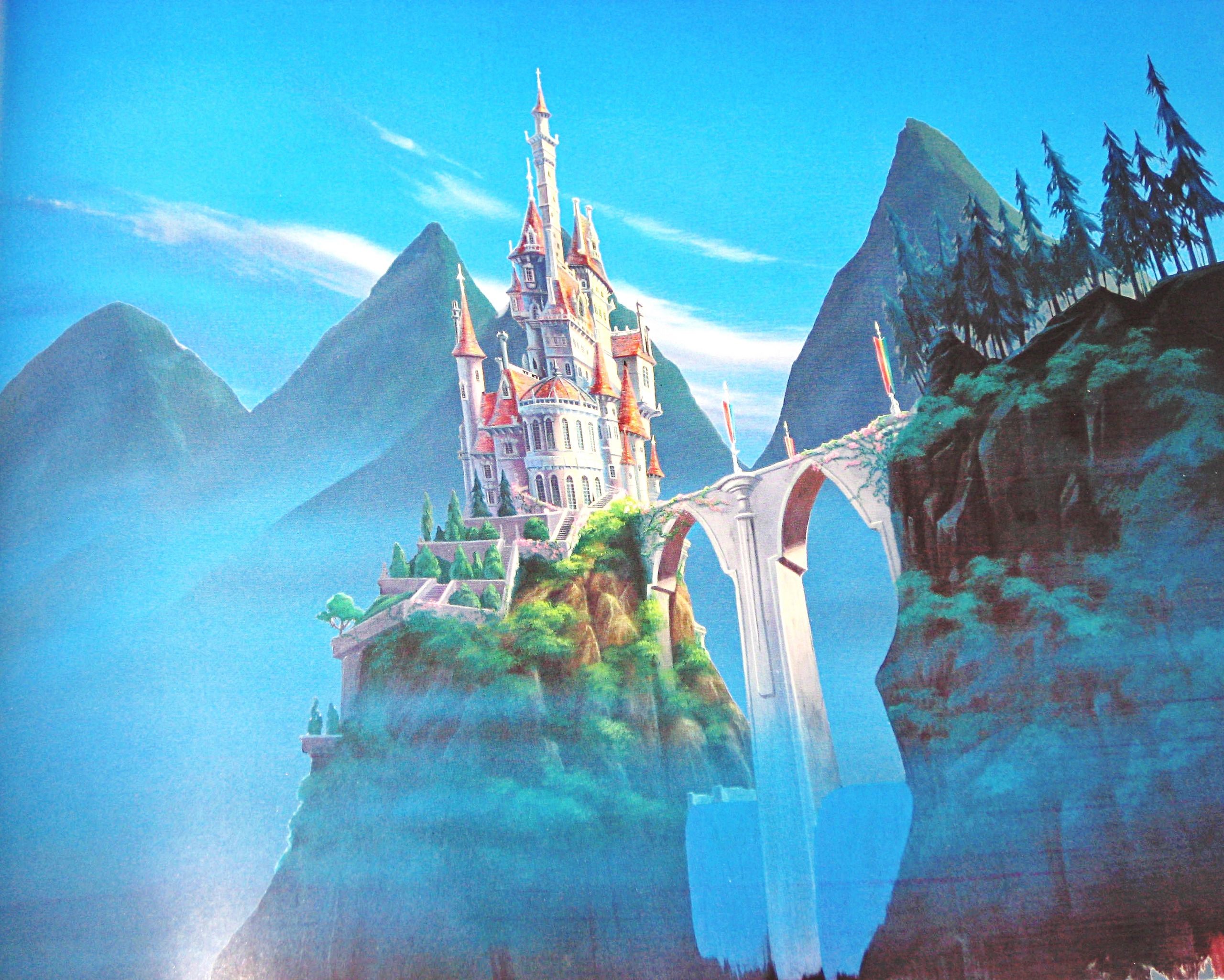 Castello Disney tra montagne, 2560x2051 2K, Desktop