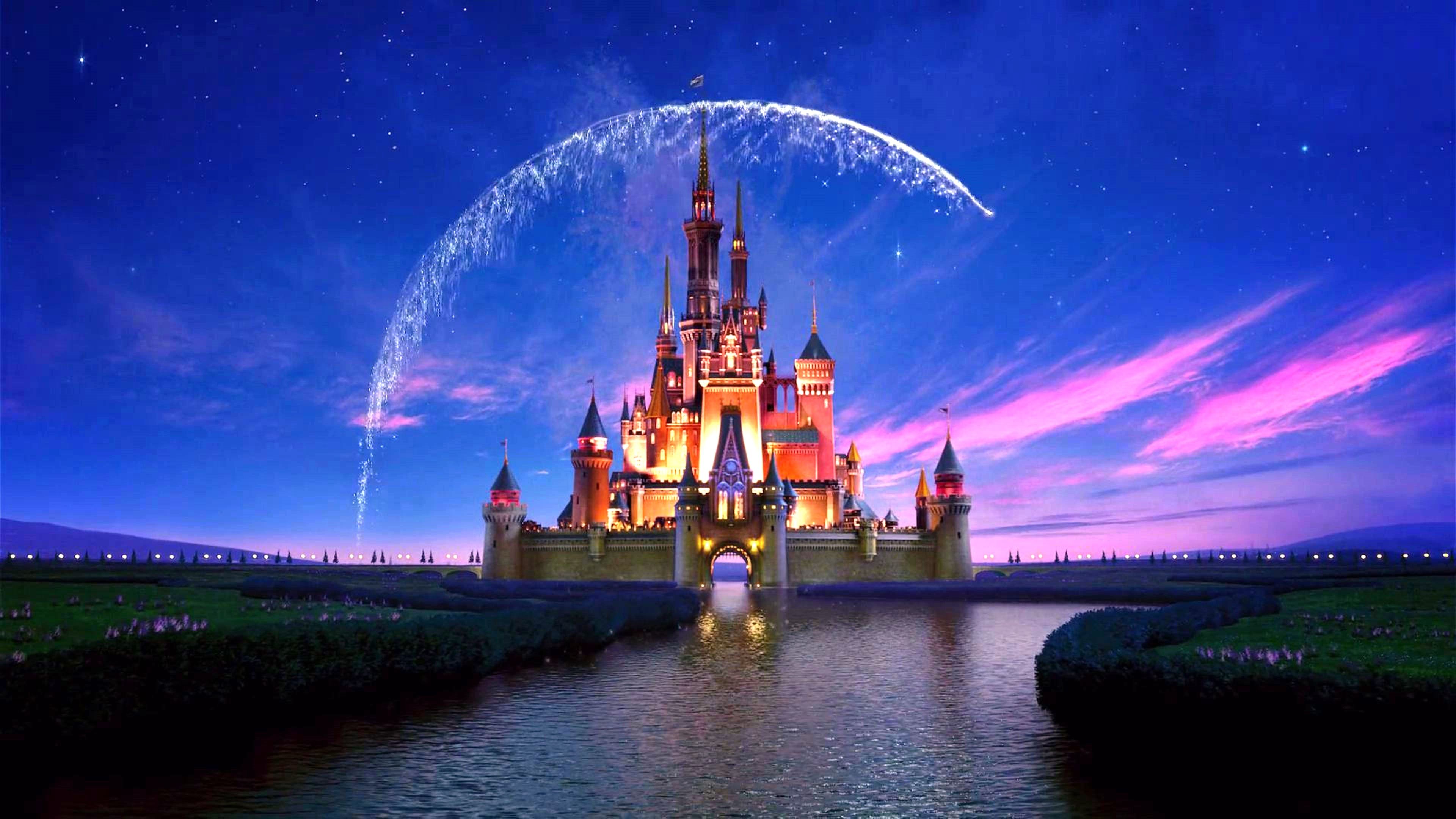 Castello Disney con fuochi d'artificio, 3840x2160 4K Ultra HD, Monitor 4K