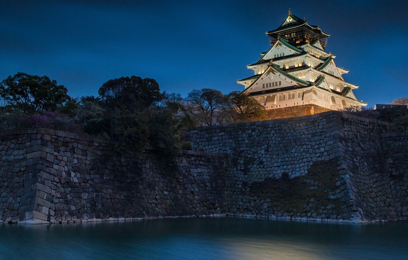 Castello giapponese con ciliegi fioriti, 2560x1440 2K, Monitor Gaming