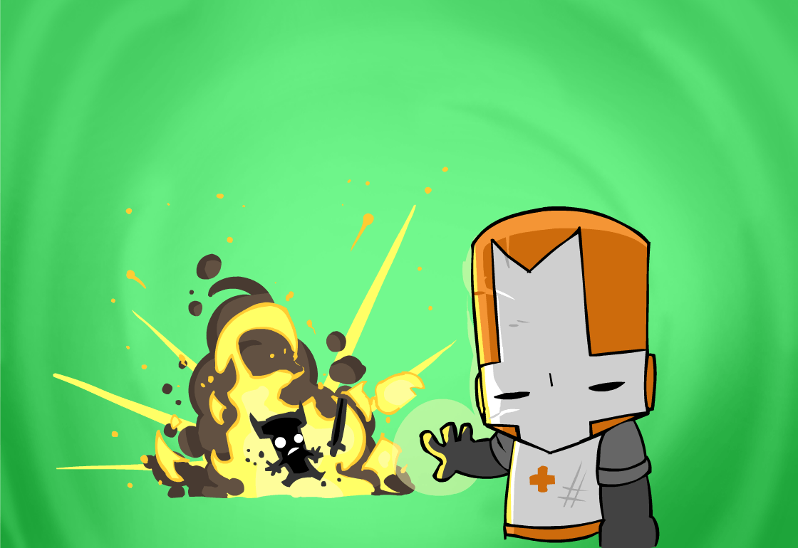Cavaliere arancione Castle Crashers, beat 'em up, 1120x770 HD, Laptop