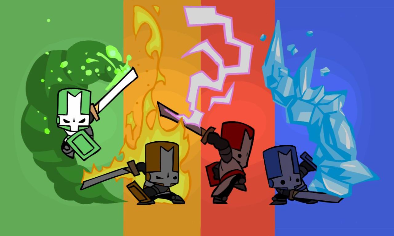Cavalieri Castle Crashers elementali, 1280x768 720p, PC