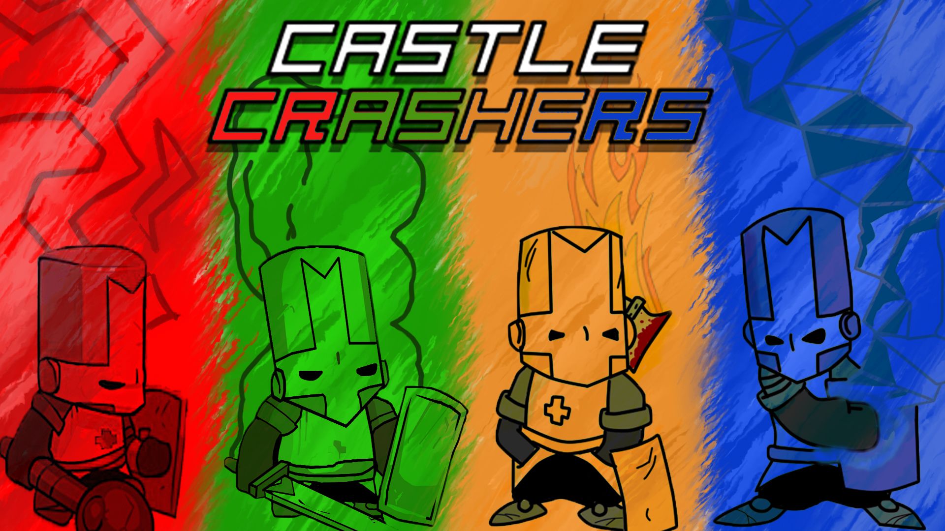 Cavalieri Castle Crashers colorati, 1920x1080 1080p, PC