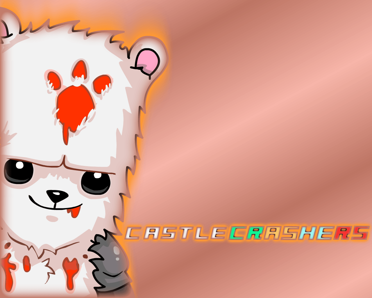 Logo Castle Crashers, sfondo nero, 1280x800 720p, Laptop