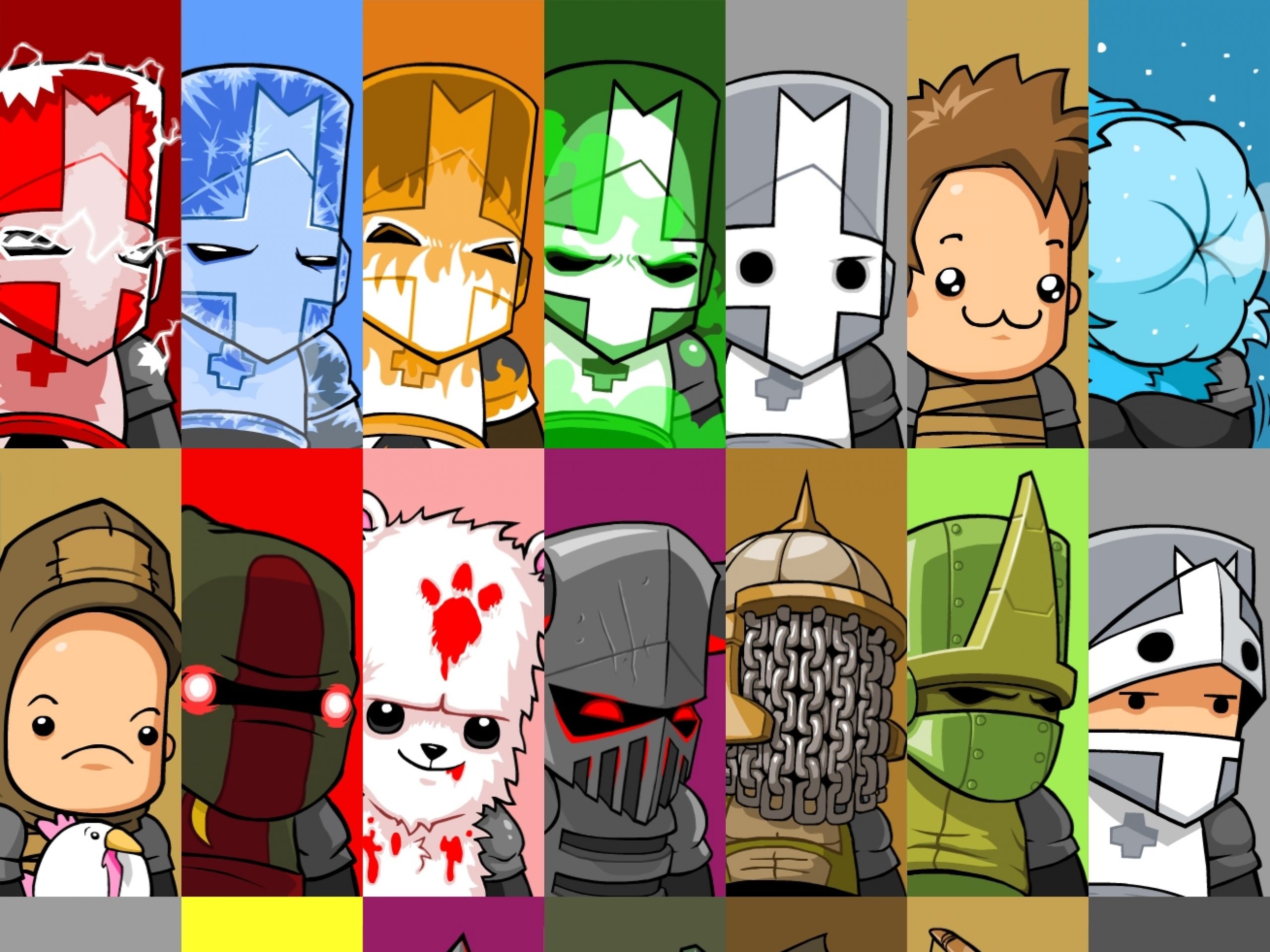 Personaggi Castle Crashers colorati, 2560x1920 WQXGA, PC