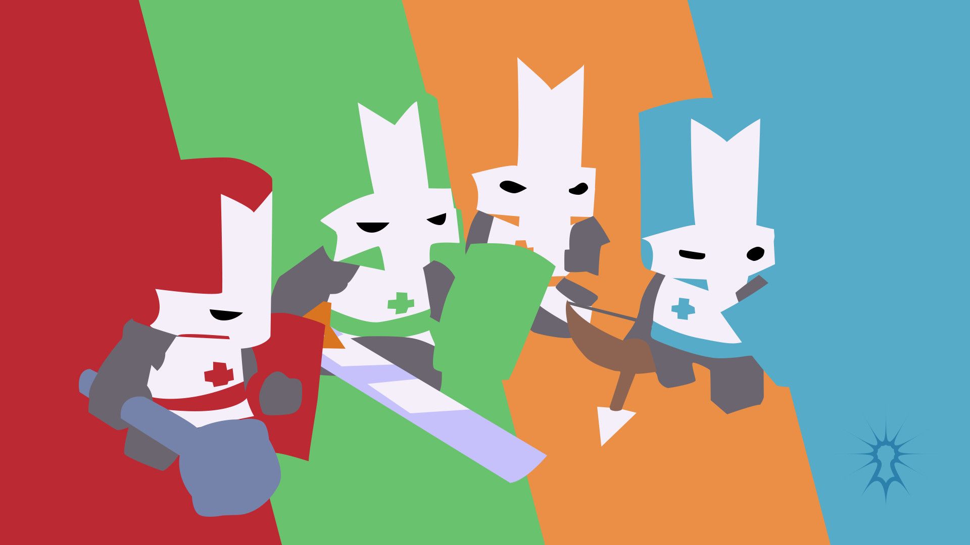 Cavalieri Castle Crashers colorati, 1920x1080 Full HD, Desktop