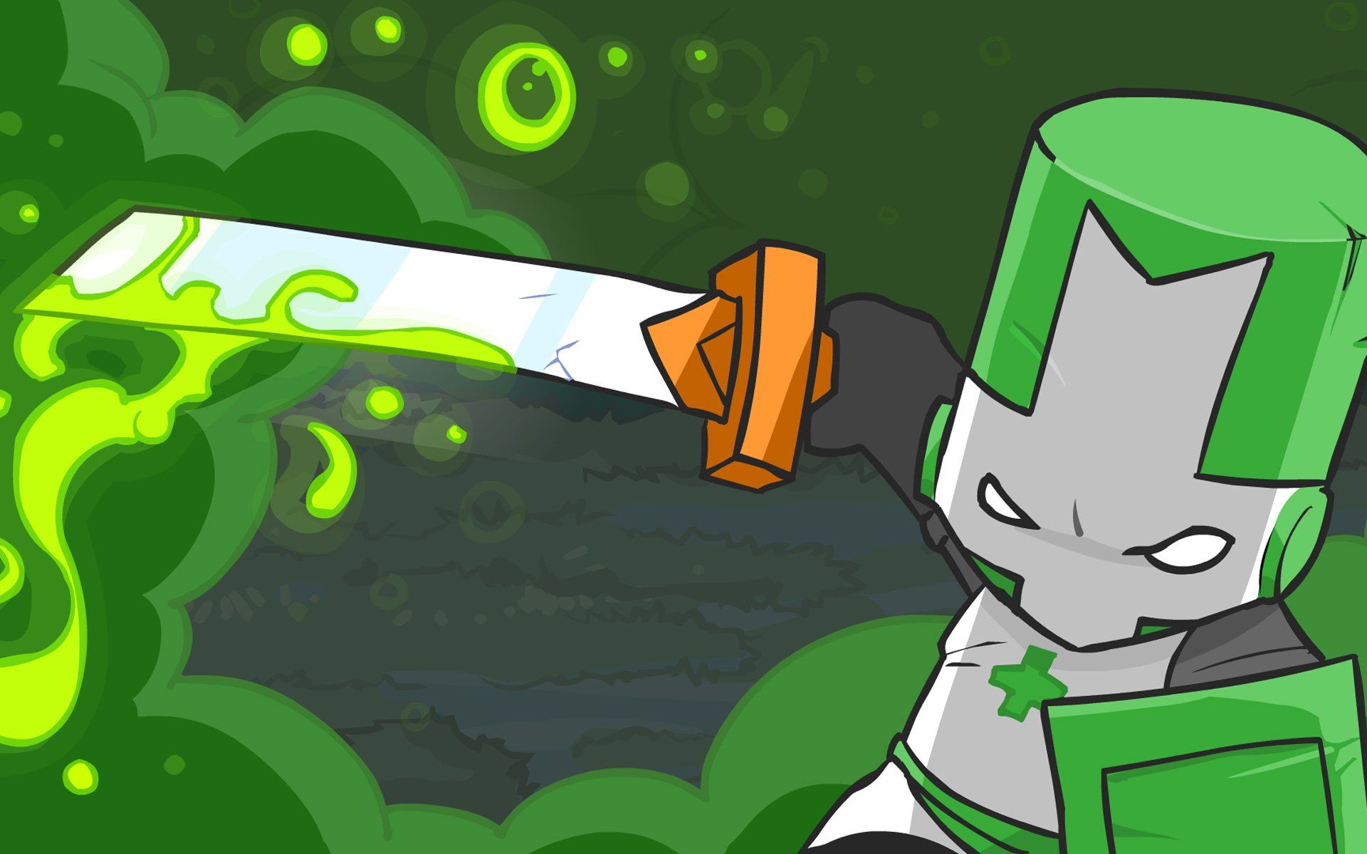 Cavaliere verde Castle Crashers, 1920x1200 WUXGA, PC