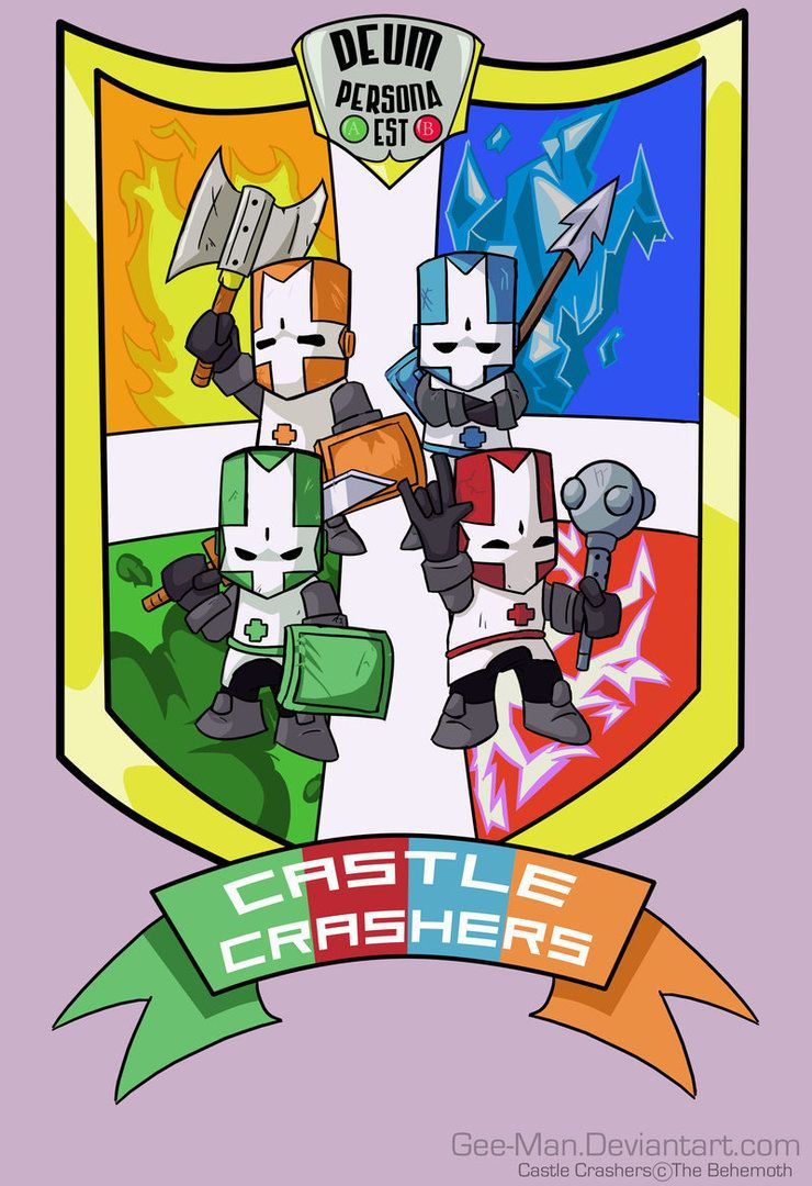 Cavalieri Castle Crashers colorati, 740x1080 Verticale, Mobile