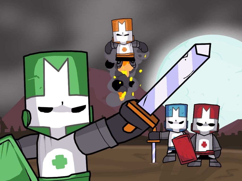 Cavalieri Castle Crashers colorati, 1024x768 HD, Laptop