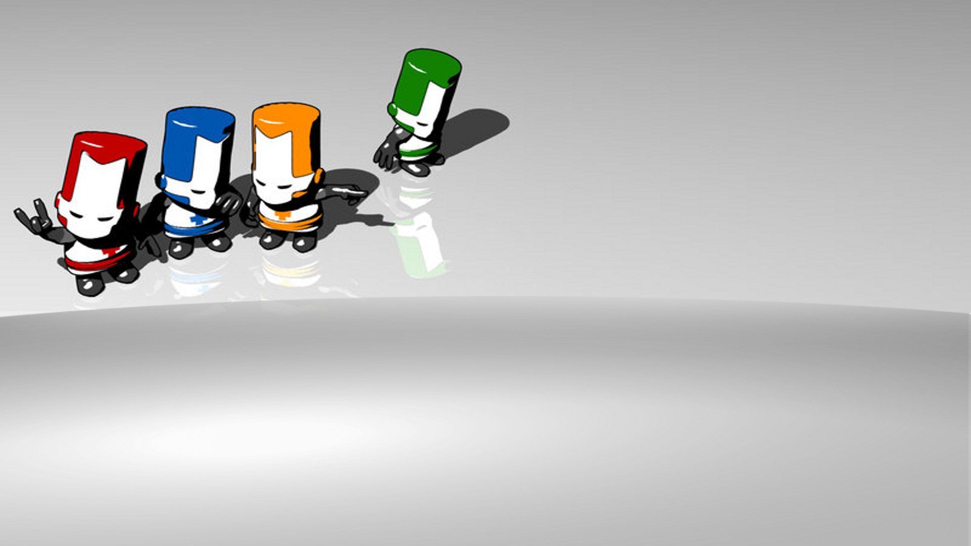 Cavaliere Castle Crashers arancione, 1920x1080 1080p, Laptop