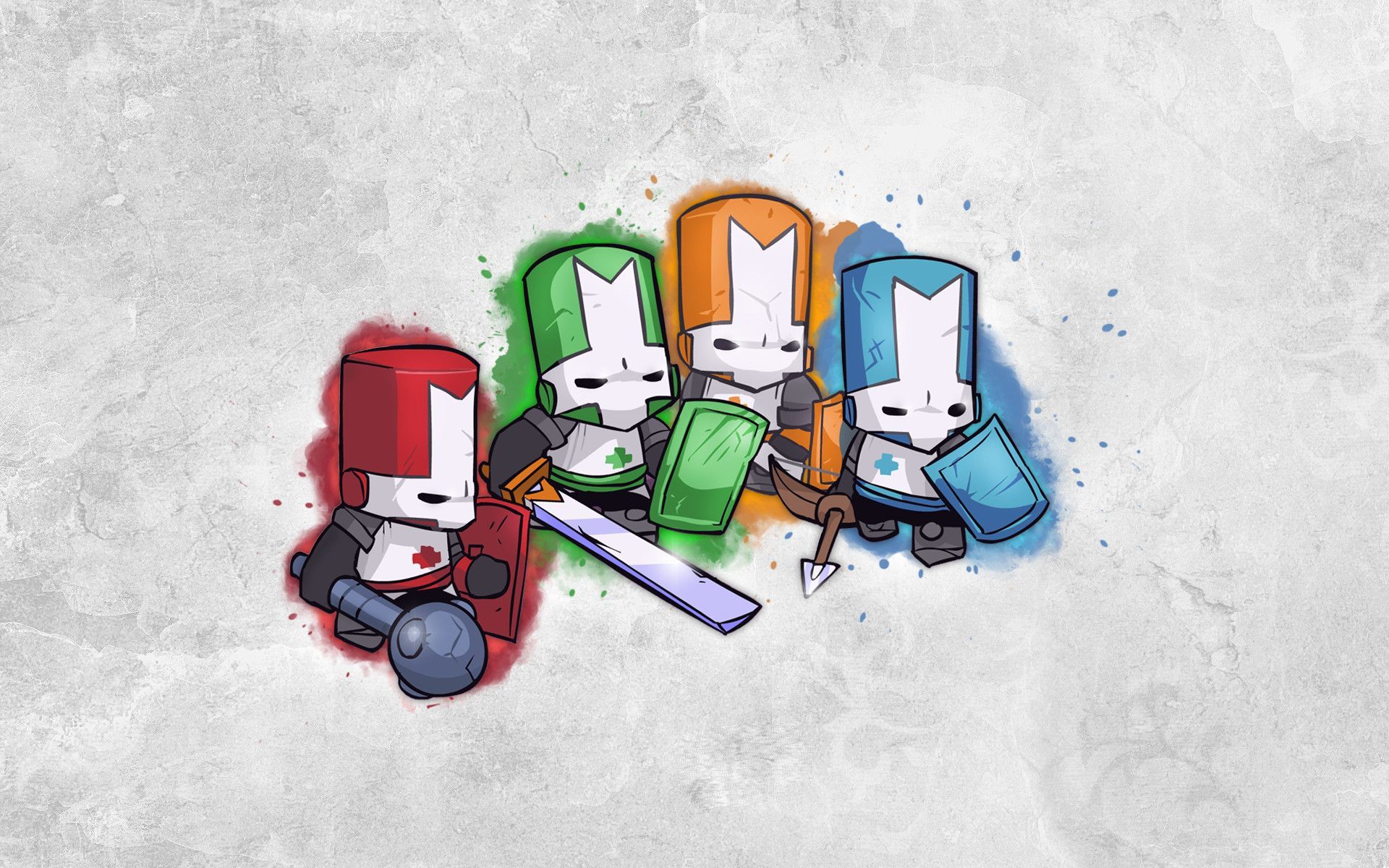 Cavalieri Castle Crashers colorati, beat 'em up, 1920x1200 WUXGA, Desktop
