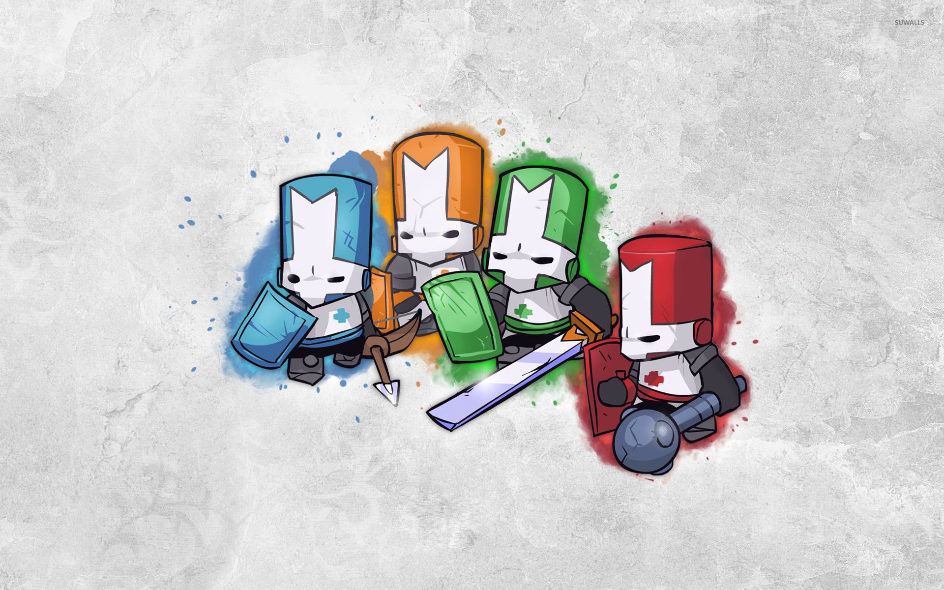 Cavalieri Castle Crashers colorati, 1920x1200 Full HD+ WUXGA, Laptop