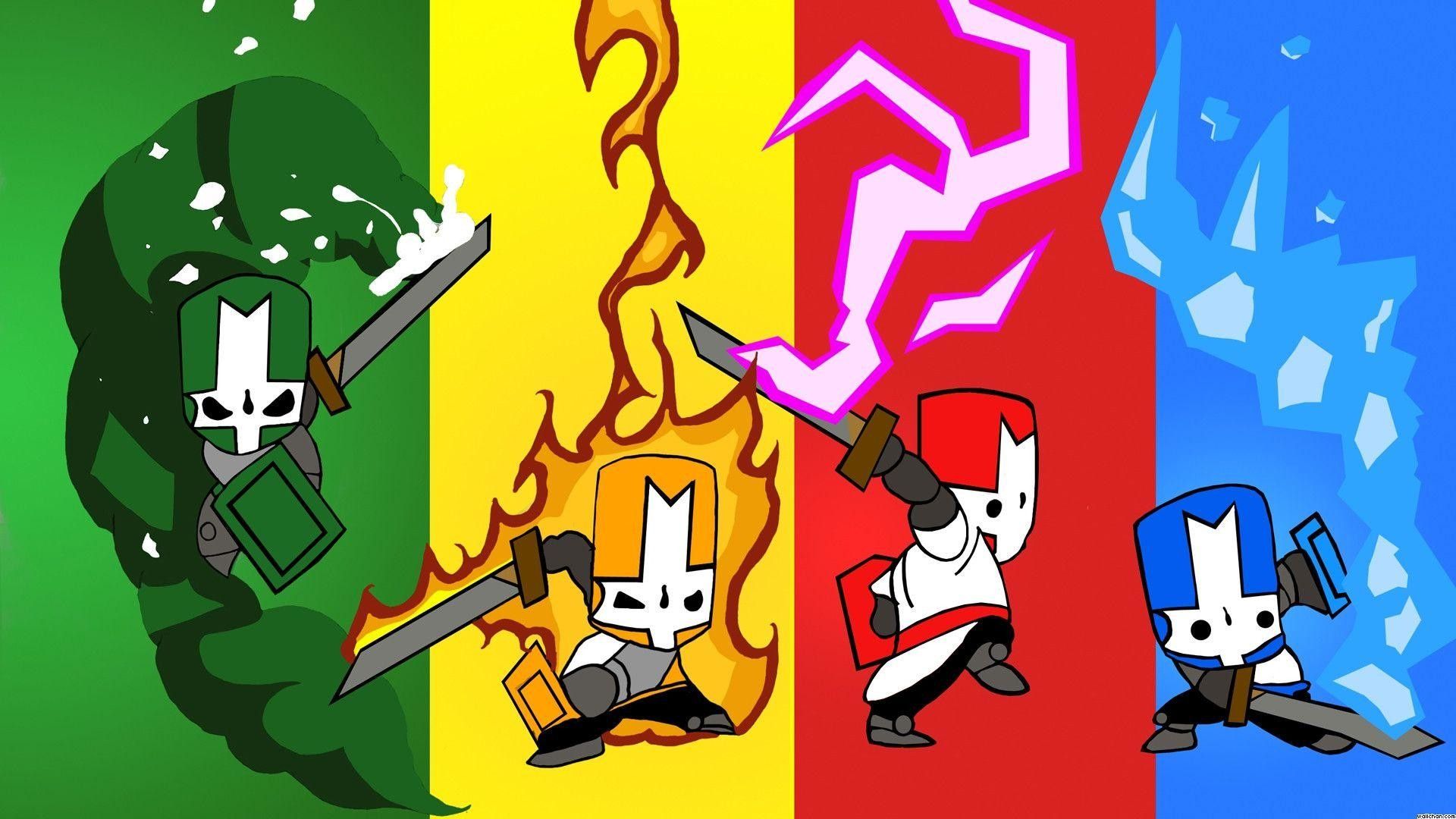 Cavalieri Castle Crashers colorati, 1920x1080 Full HD 1080p, Desktop