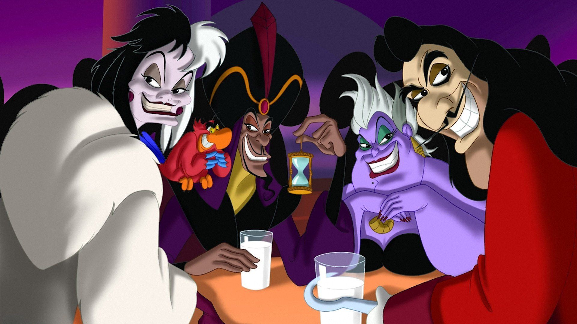 Cattive Disney giocano a carte, 1100x788 HD, Desktop