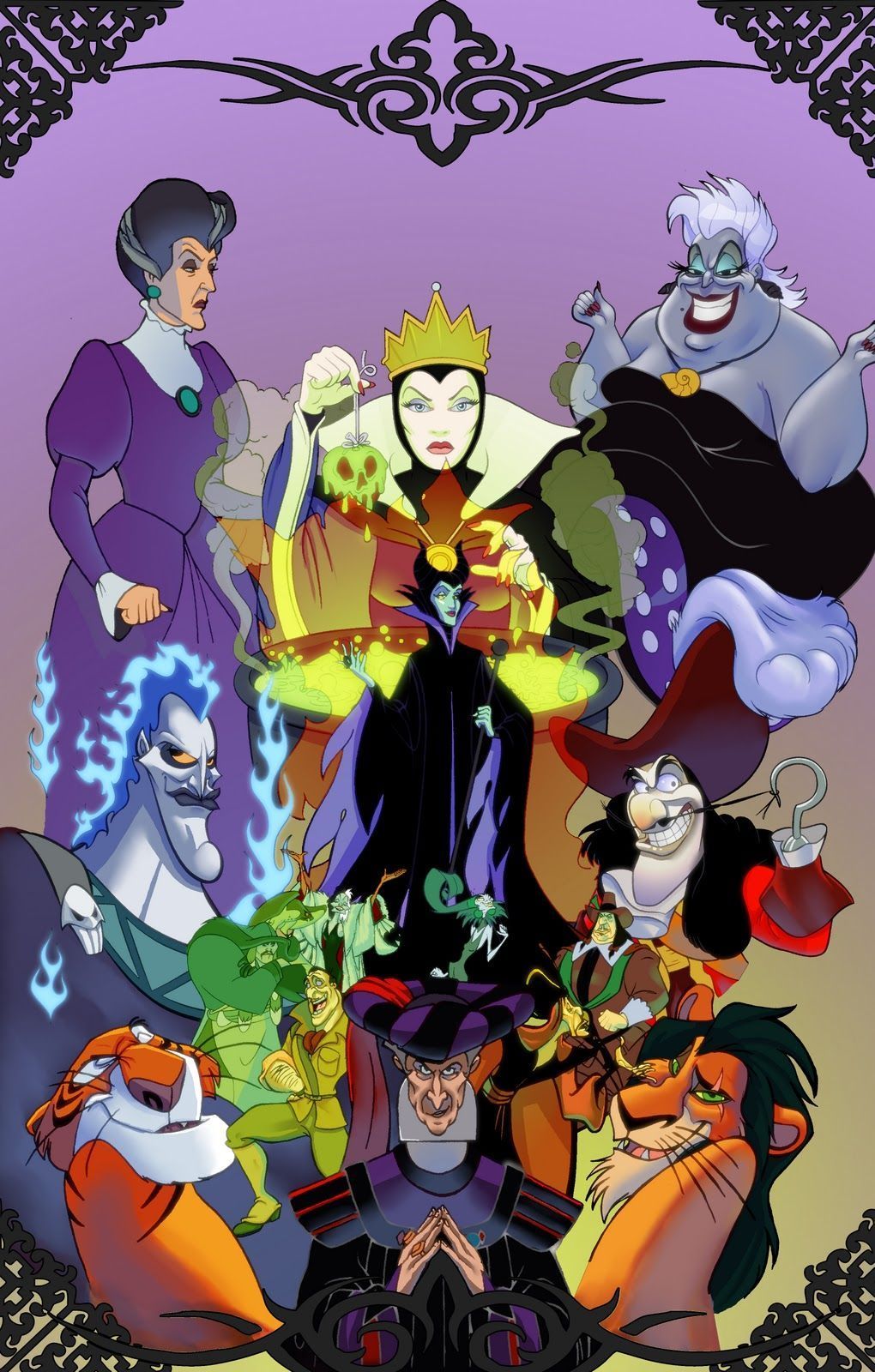 Cattive Disney gruppo illustrato, 1020x1600 Full HD Verticale, Realme