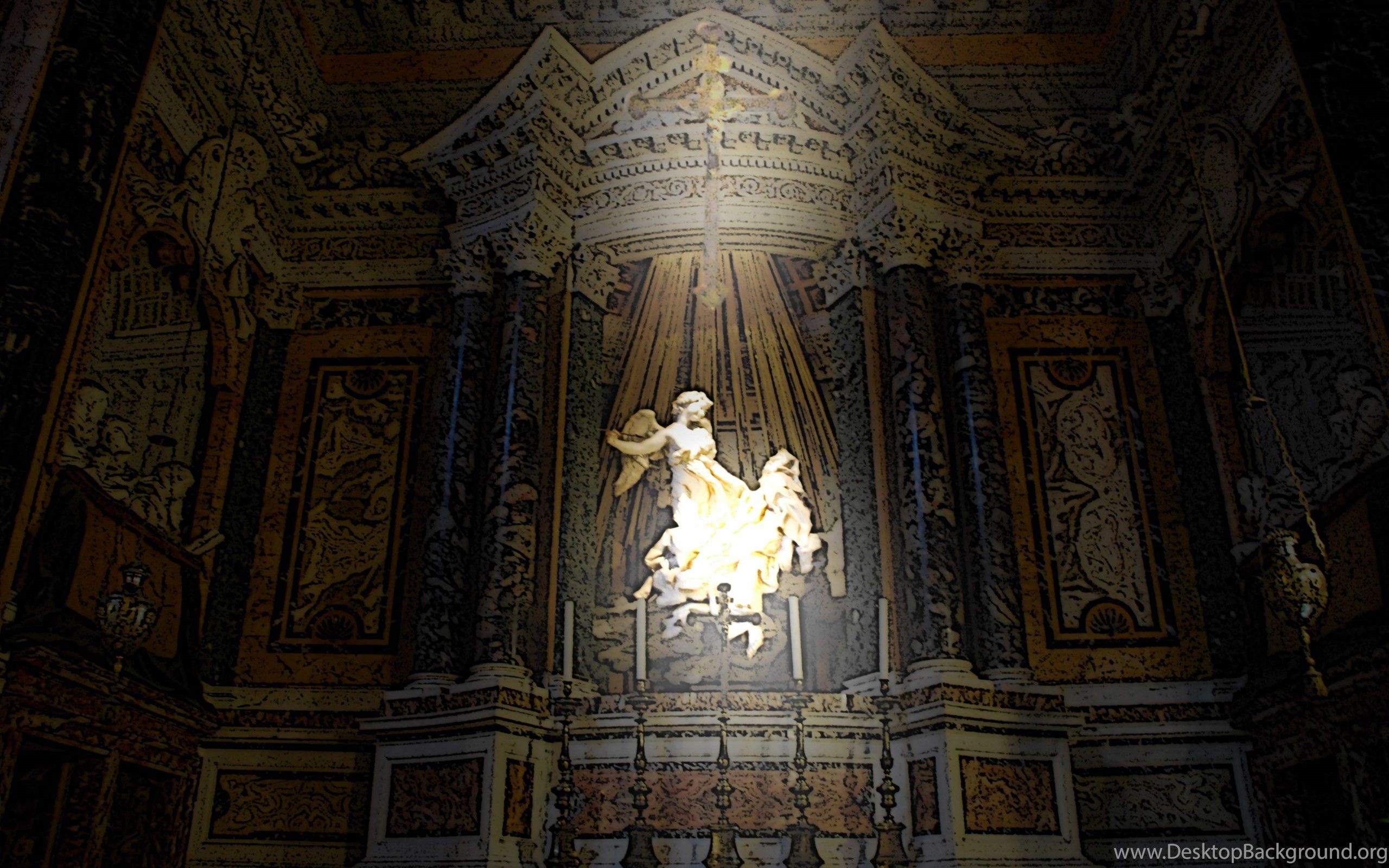 Altare barocco chiesa dorata, 2560x1600 2K, Desktop