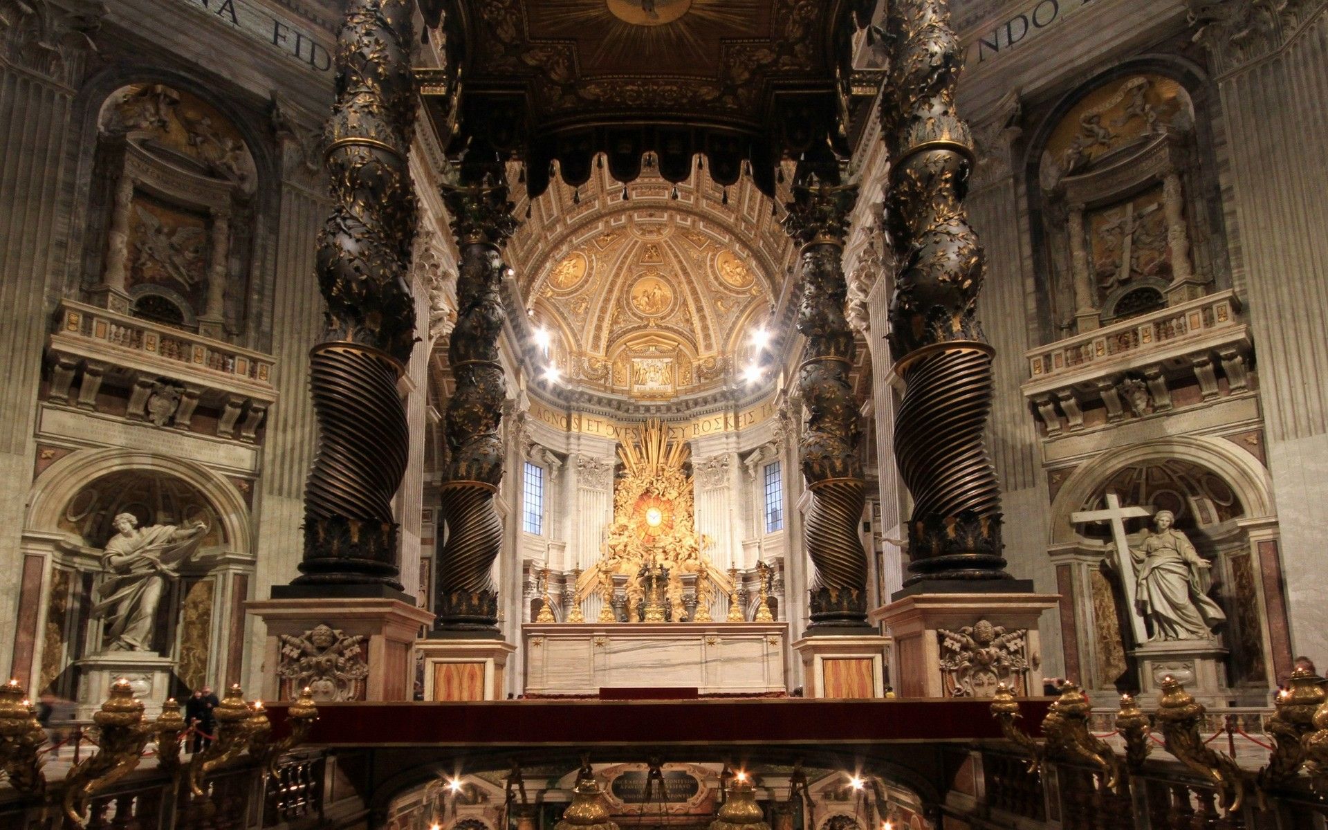 Basilica San Pietro altare barocco, 1920x1200 Full HD+, Laptop