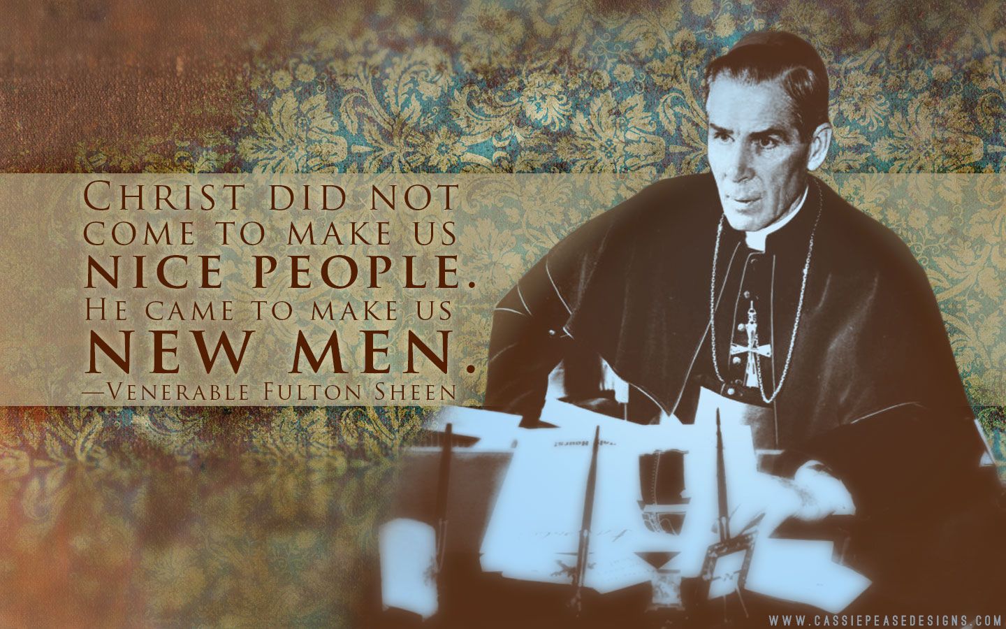 Arcivescovo Fulton Sheen citazione, 1440x900 720p, Laptop