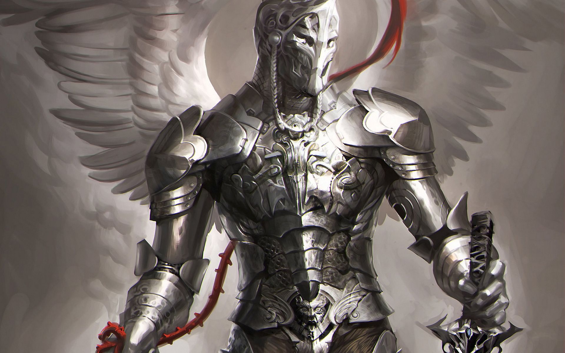 Cavaliere alato in armatura, 1920x1200 WUXGA, Desktop