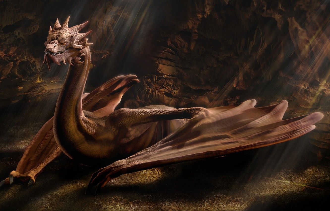 Smaug drago alato Lo Hobbit, 1332x850 720p, PC