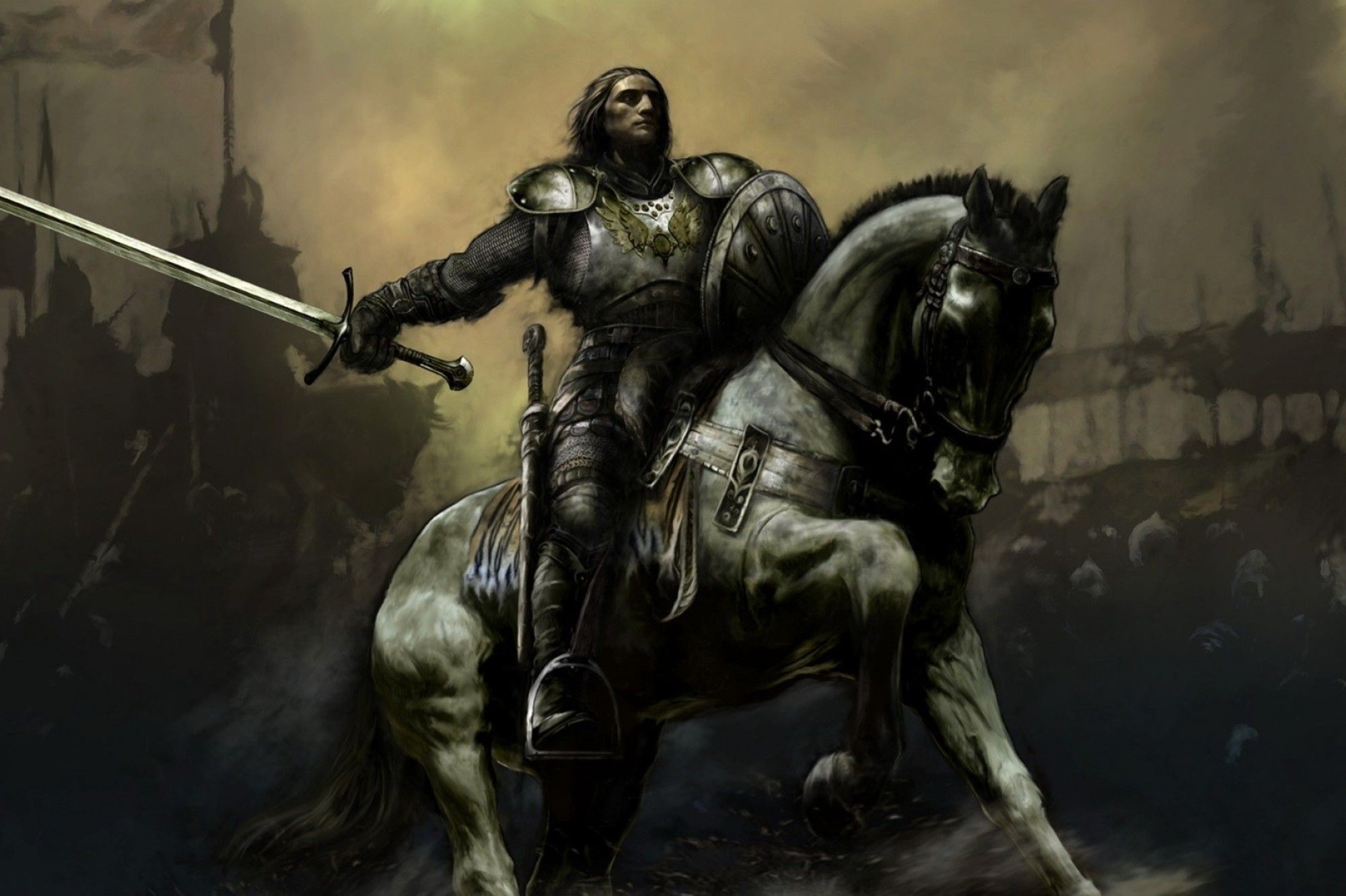 Cavaliere armato con grande spada, 1920x1080 Full HD 1080p, Laptop