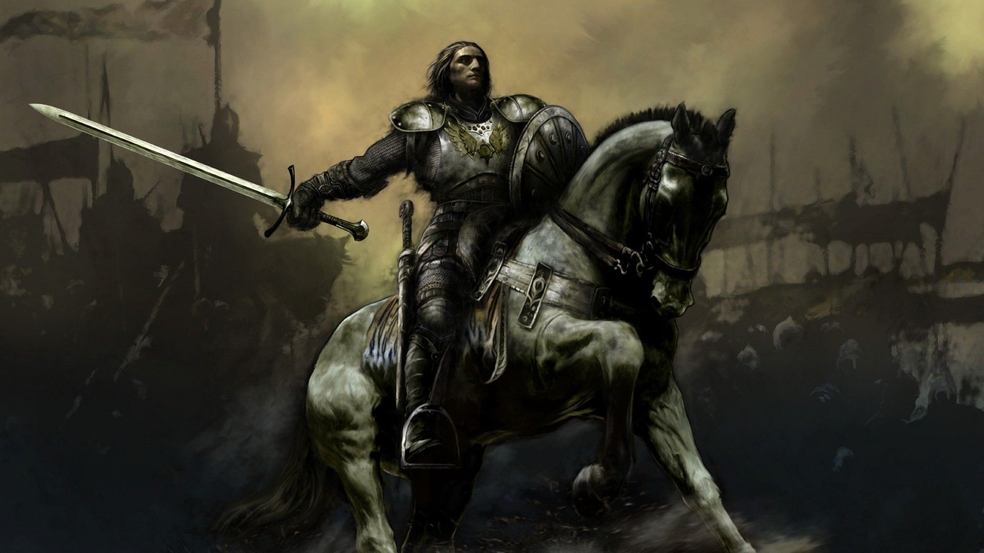 Cavaliere armato a cavallo, 1920x1080 Full HD 1080p, PC Desktop