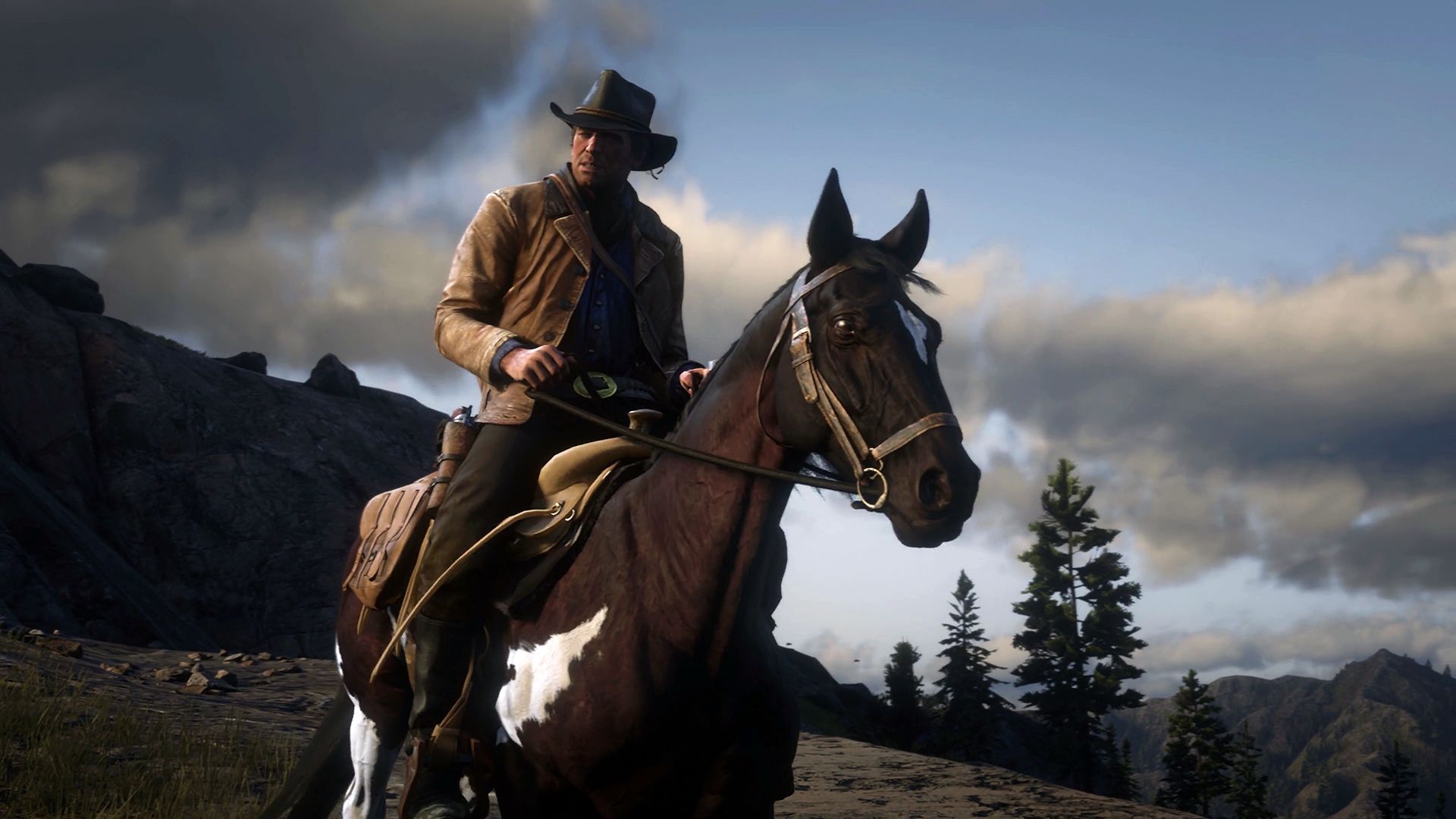 Cowboy a cavallo, Red Dead, 1920x1080 Full HD 1080p, Desktop