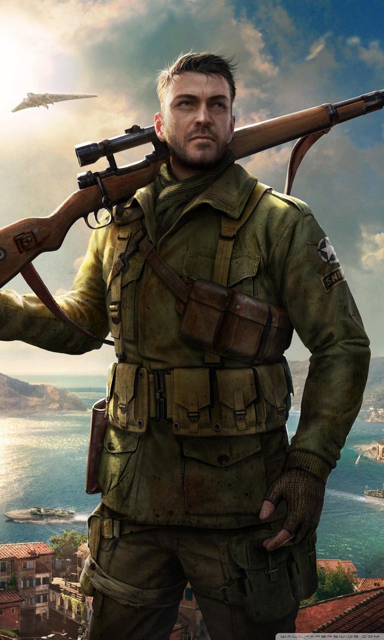 Sniper Elite 4 videogioco, 768x1280 Verticale, Mobile