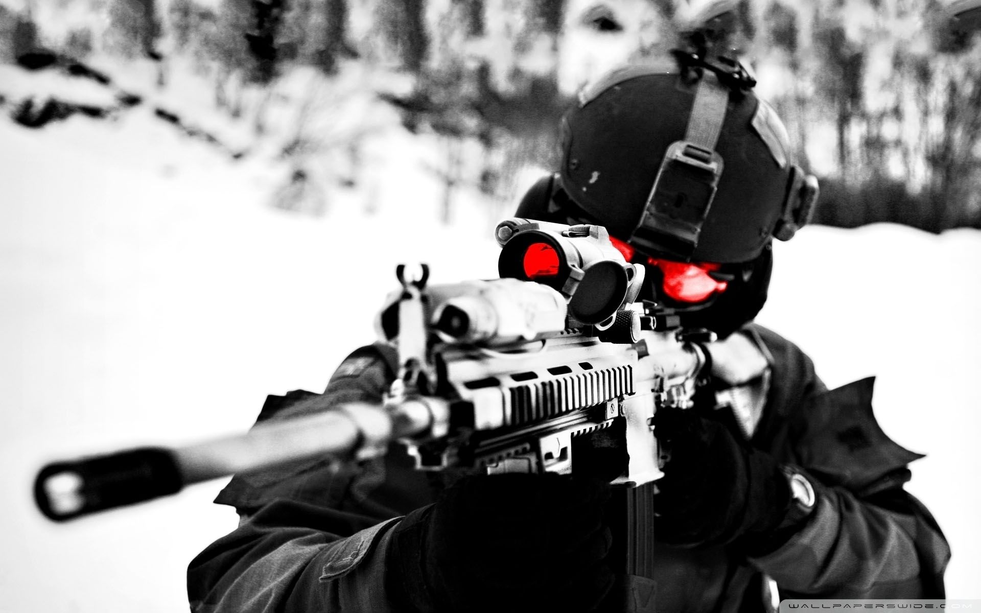 Soldato con maschera antigas e fucile, 3840x2160 Ultra HD, 4K TV