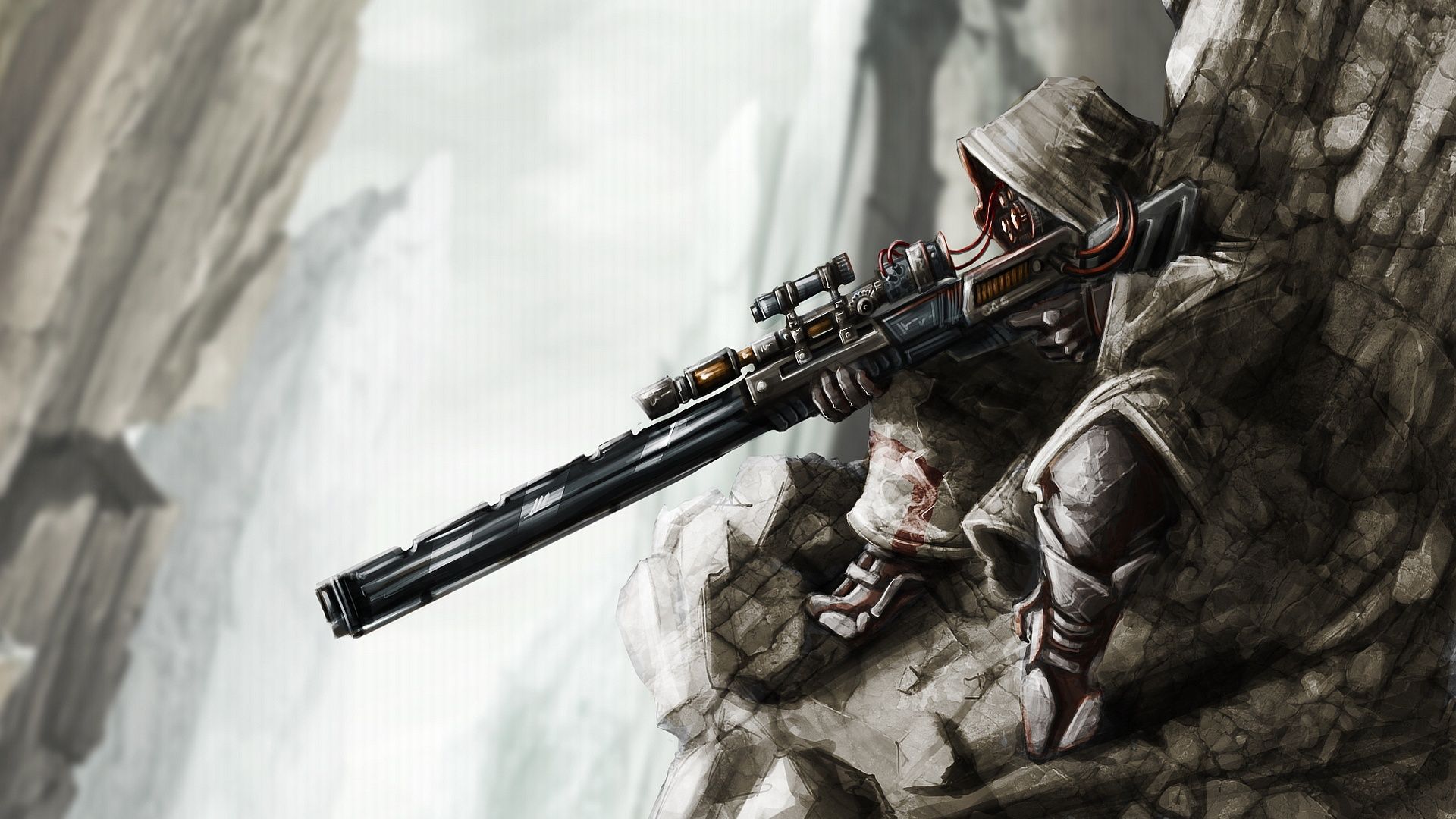 Ragazza anime con fucile sniper, 2560x1600 WQXGA, Laptop