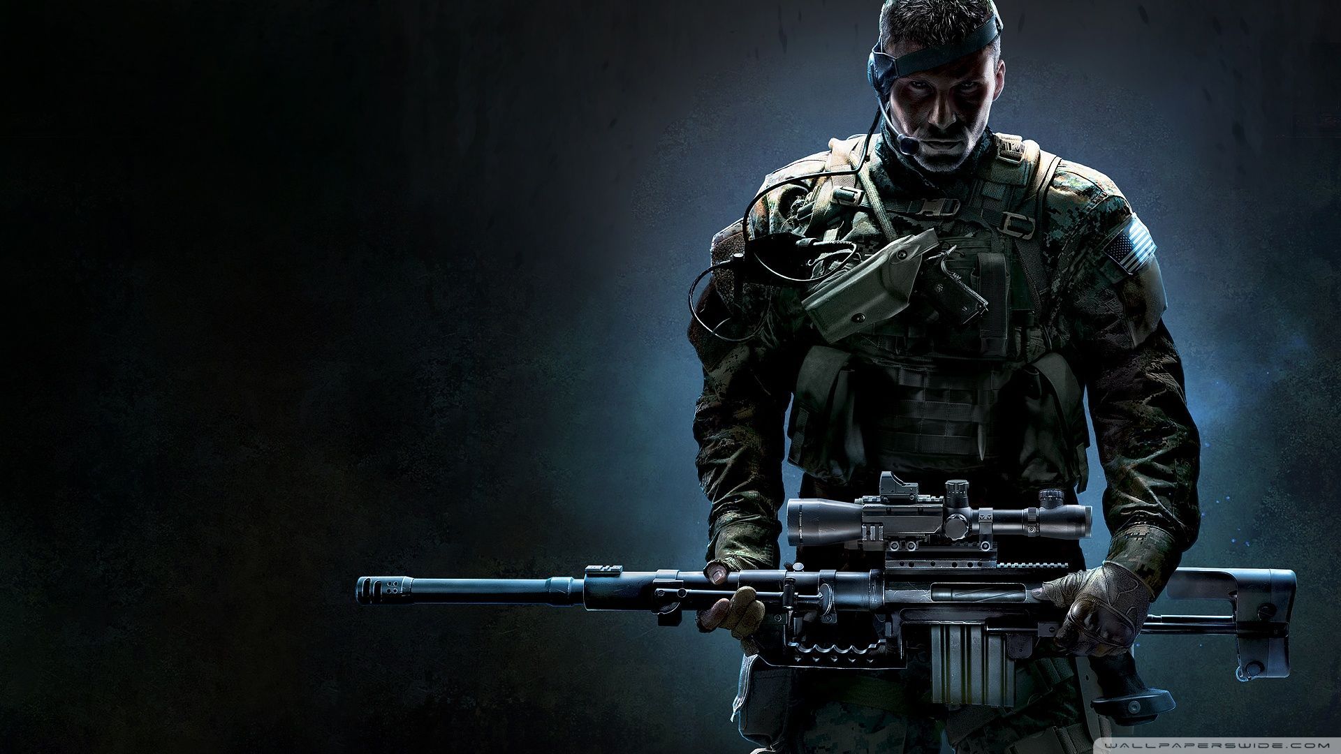 Cecchino Ghost Warrior militare, 1920x1080 1080p, Laptop