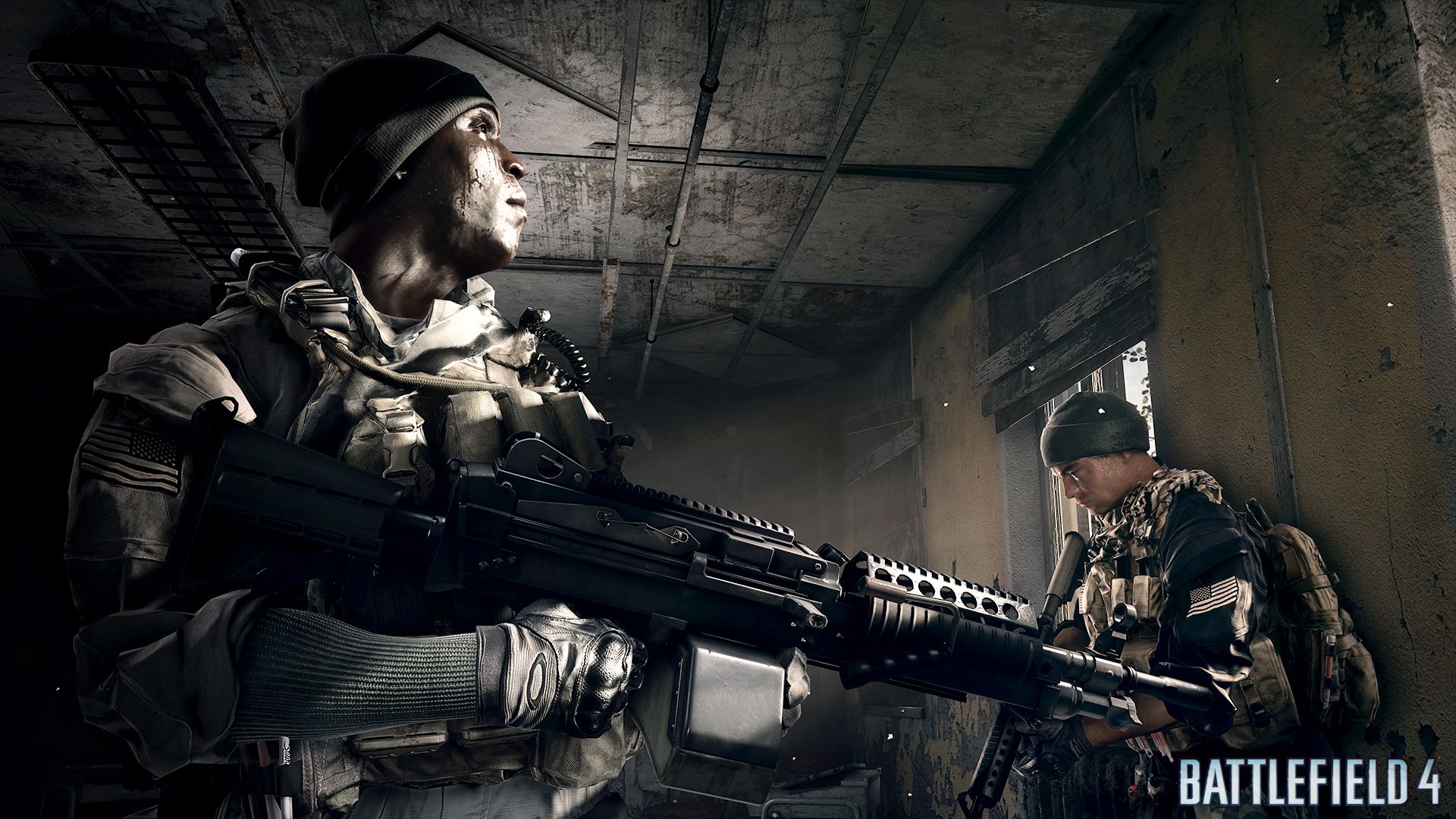 Soldati Battlefield 4 in edificio, 1920x1080 1080p, PC