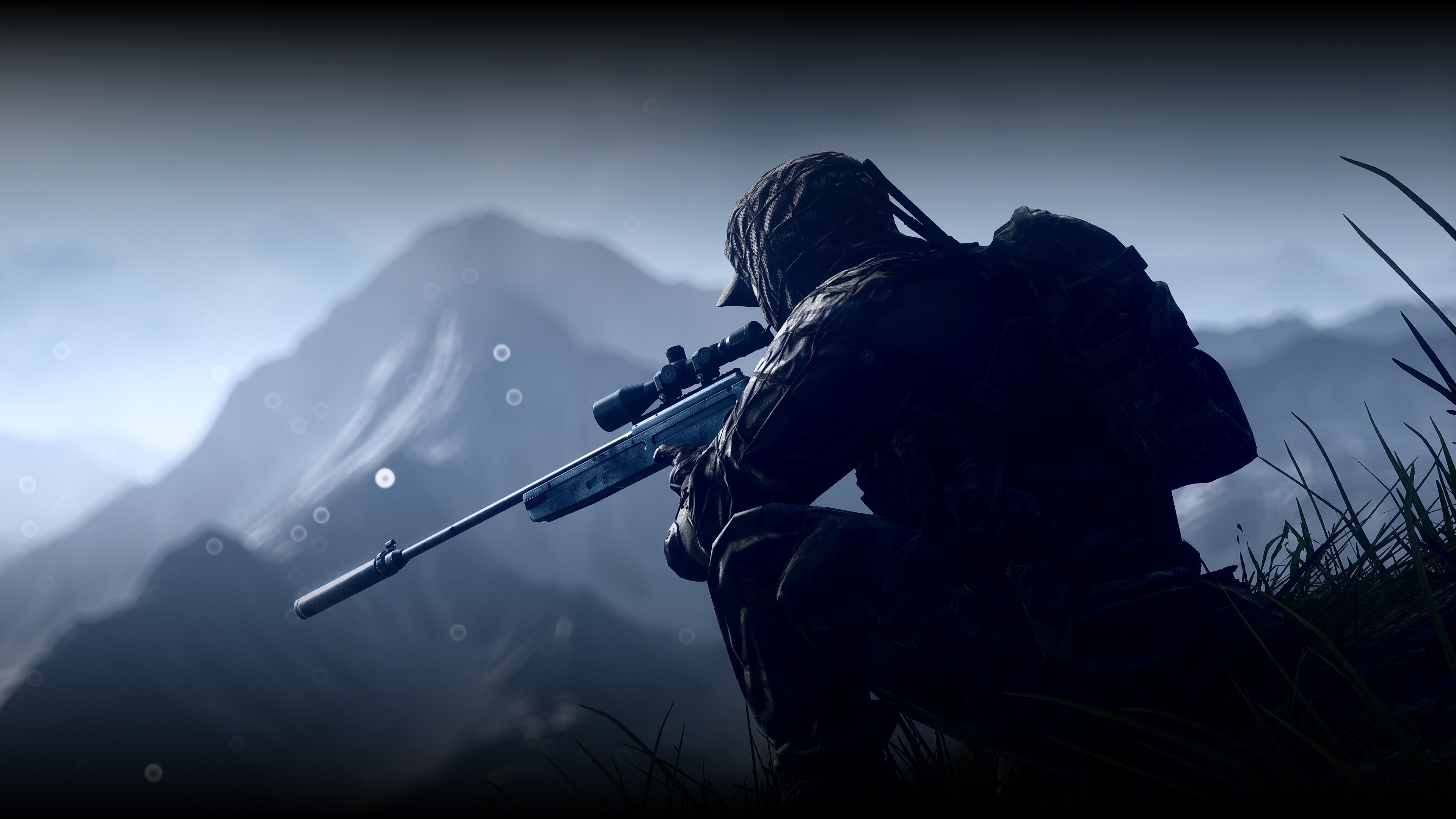 Cecchino Battlefield montagna, sparatutto FPS, 3840x2160 4K, Desktop 4K