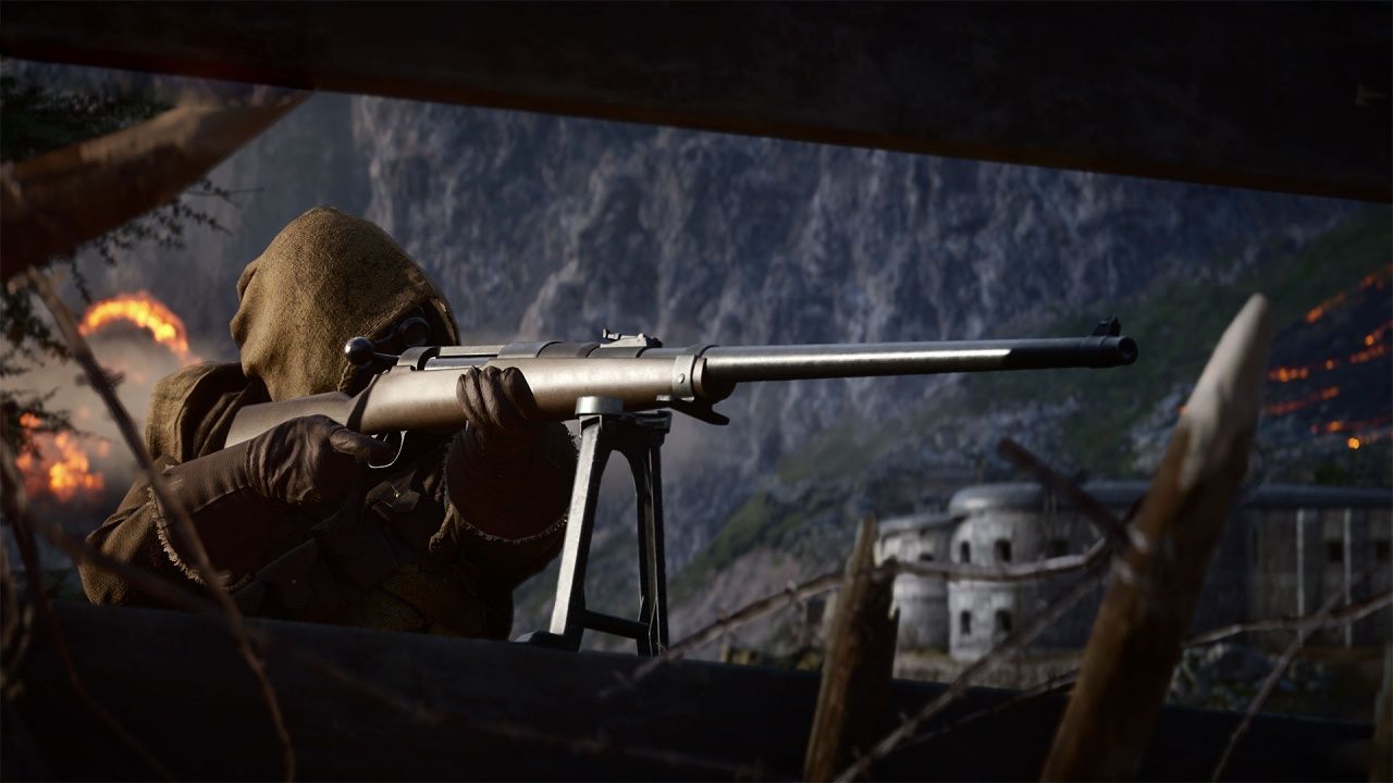 Cecchino trincea fucile Battlefield, 1280x720 HD, Desktop