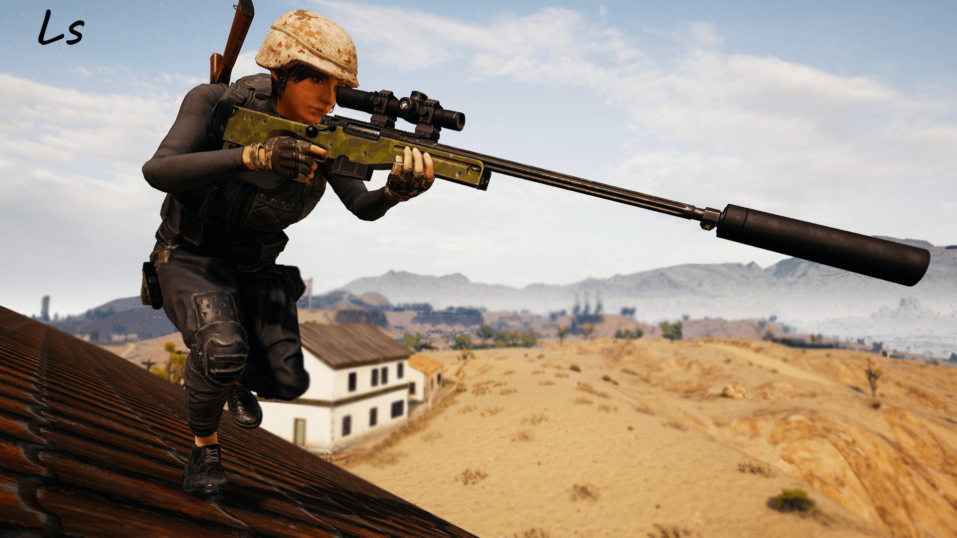 Cecchino PUBG su tetto, 1920x1080 Full HD, Desktop