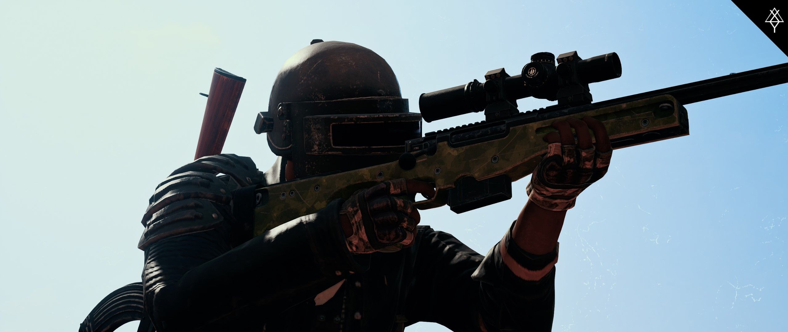 Cecchino PUBG con AWM, battle royale, 2560x1080 Panoramico, Dual Screen