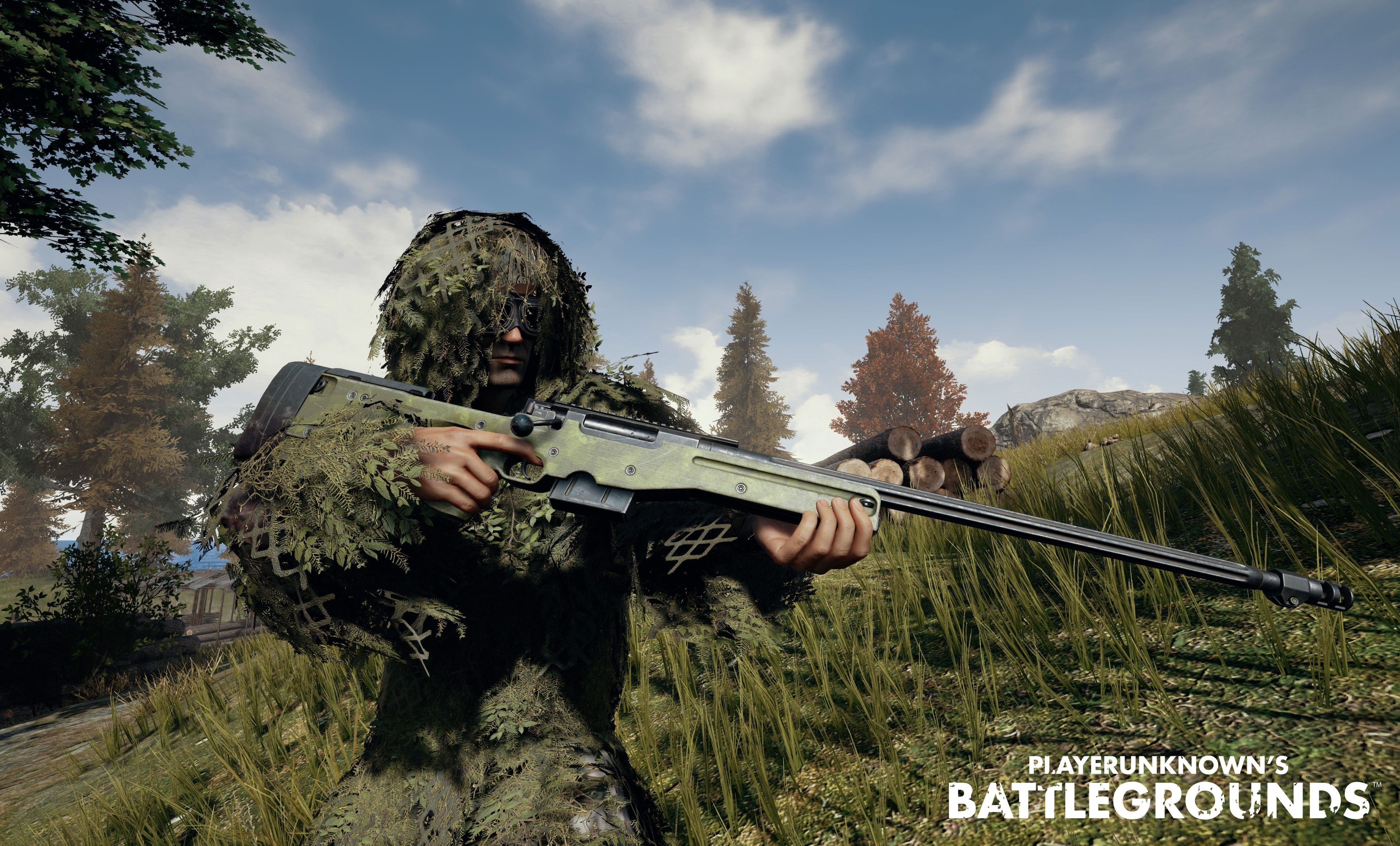 Cecchino ghillie suit PUBG, battle royale, 3840x2320 4K Ultra HD, Monitor 4K