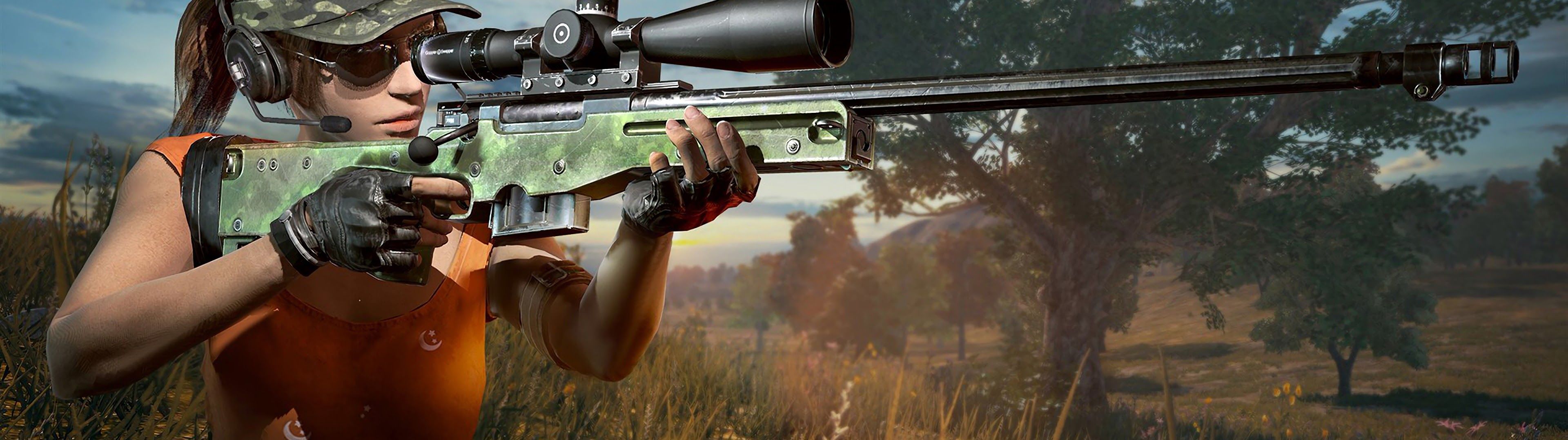 Cecchino PUBG con fucile, 3840x1080 Ultrawide, Dual Monitor